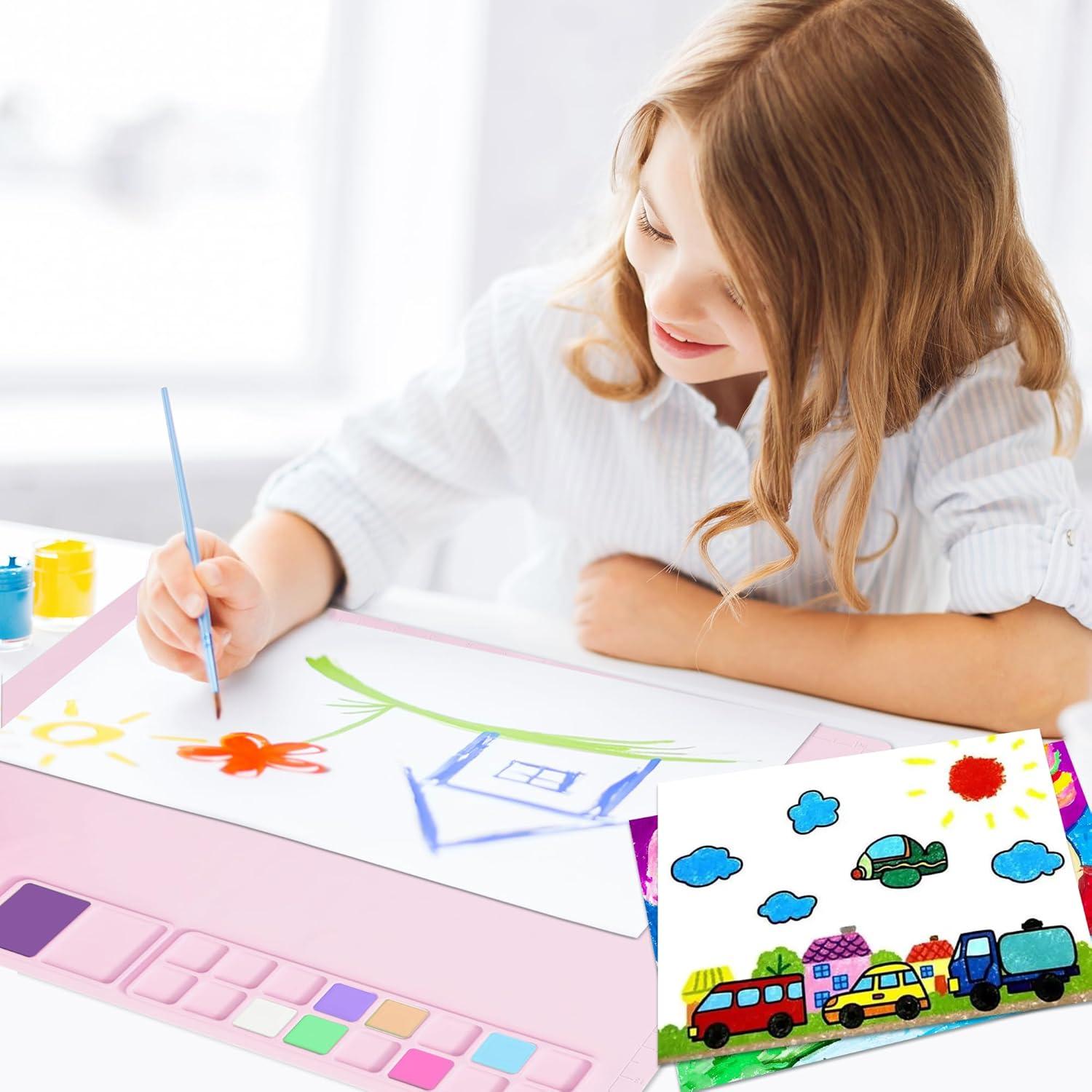 Alfombrilla de Pintura de Silicona MEKOTRIN 50.8x40.6cm Rosa