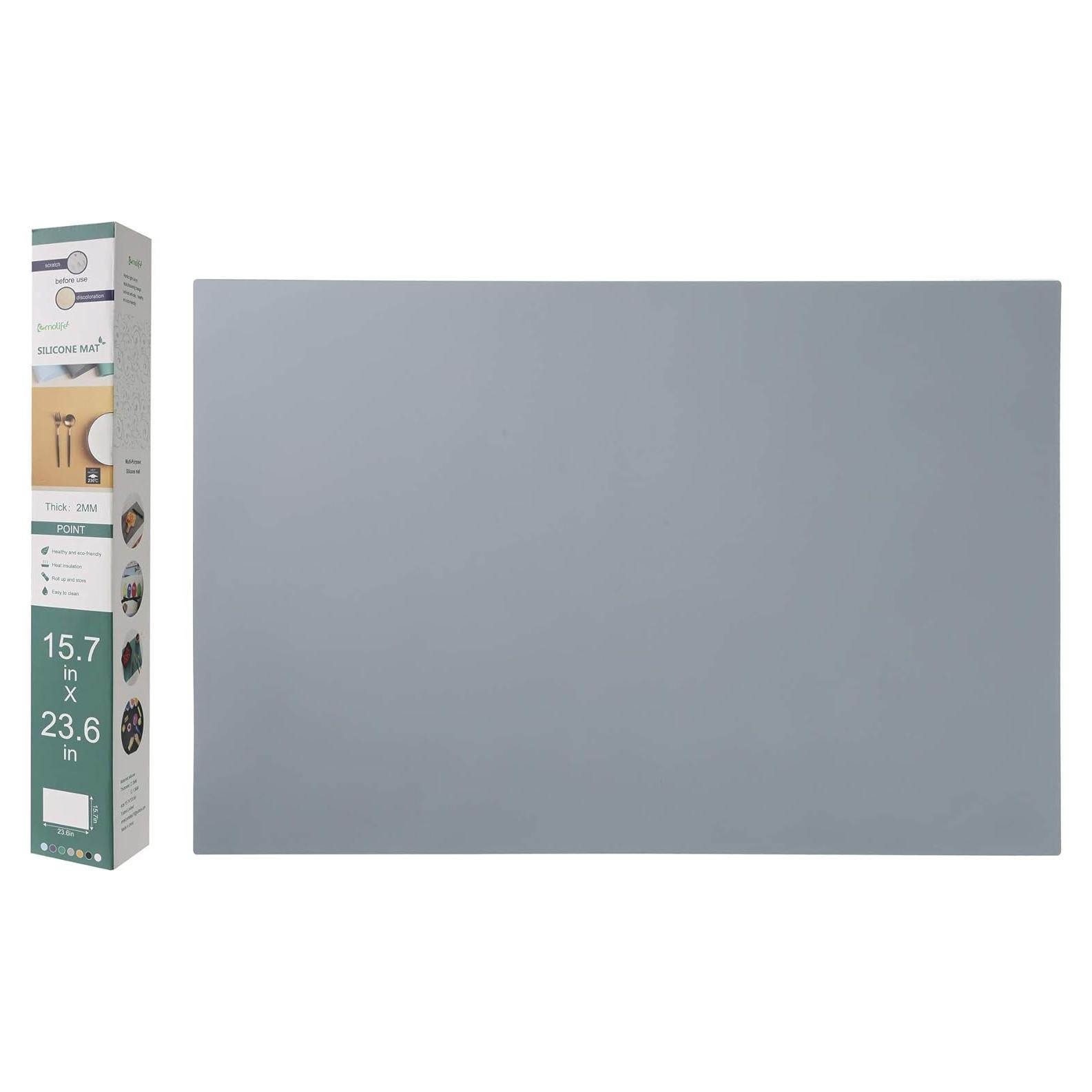 Alfombrilla de Silicona emolife 60x40cm Gruesa 2mm Antideslizante