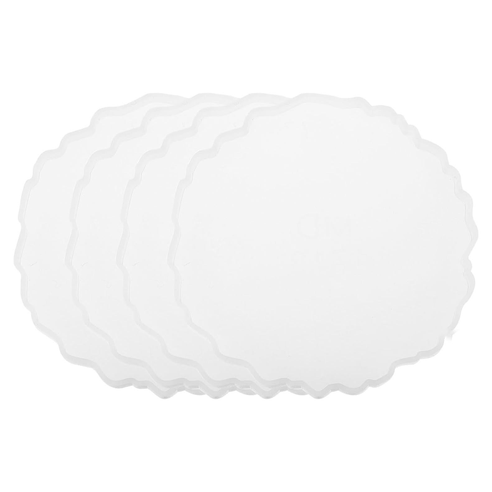 Moldes de Silicona para Posavasos uxcell - 4 Piezas Redondos