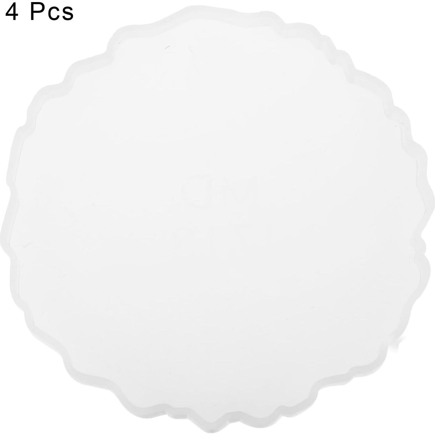 Moldes de Silicona para Posavasos uxcell - 4 Piezas Redondos