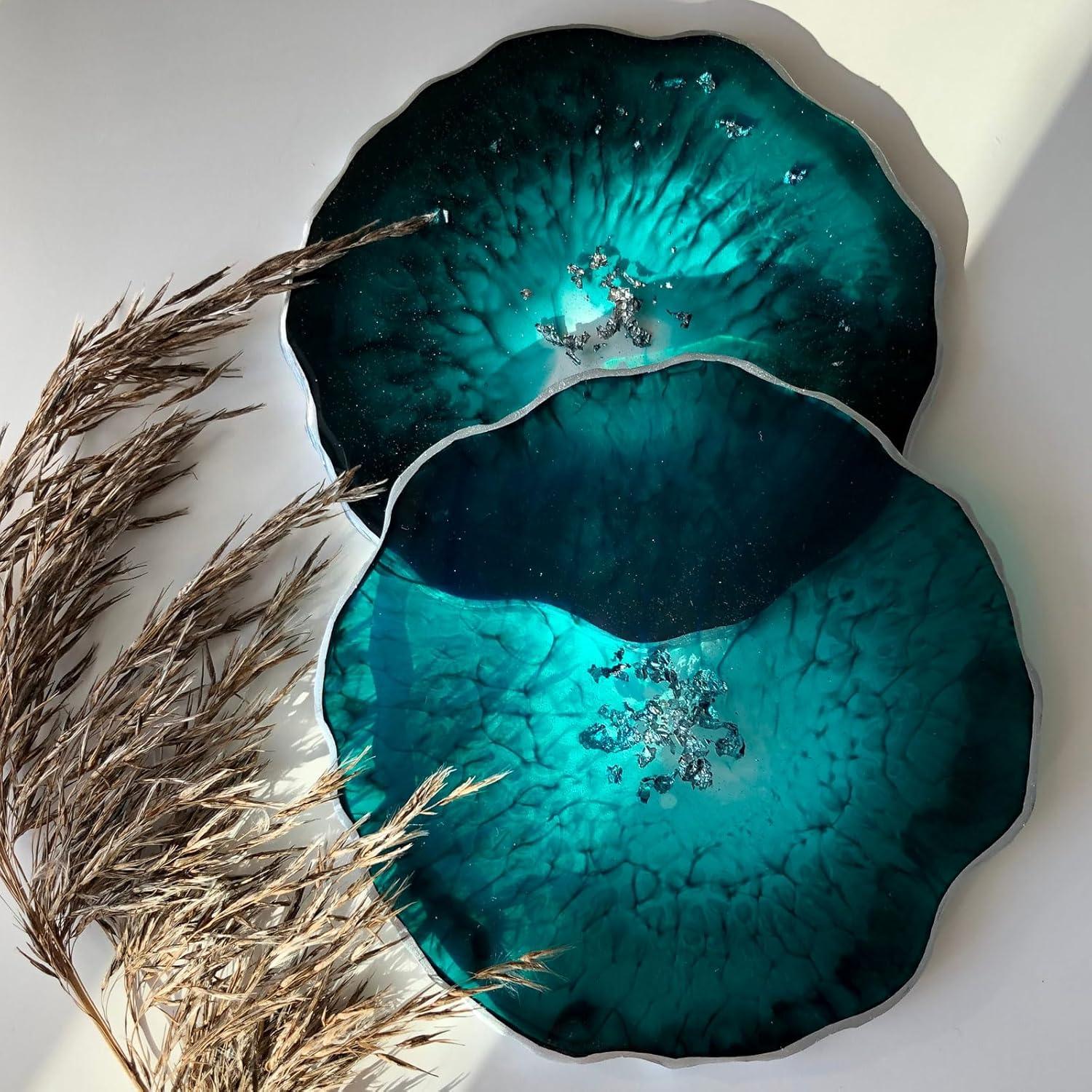 Moldes de Silicona para Posavasos uxcell - 4 Piezas Redondos