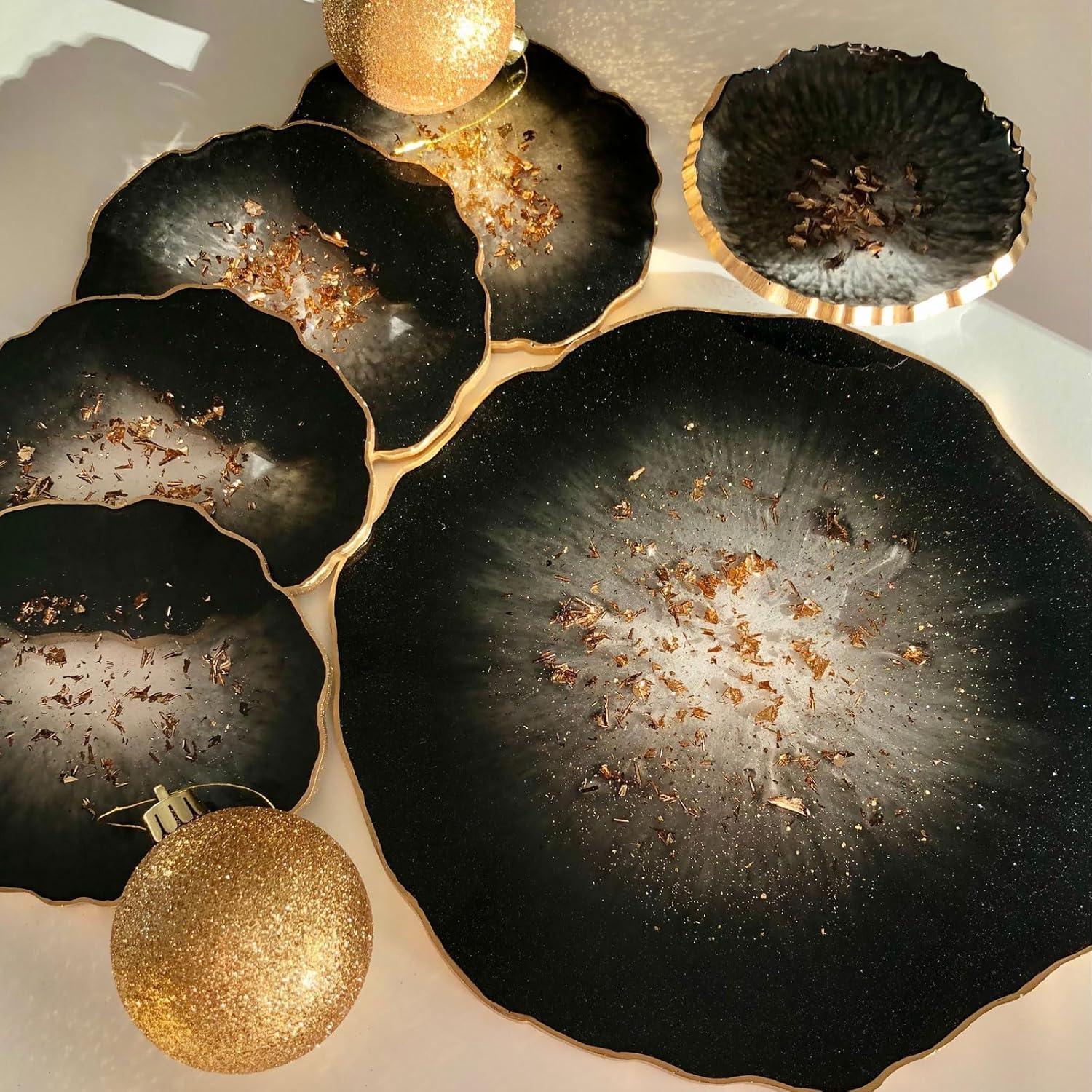 Moldes de Silicona para Posavasos uxcell - 4 Piezas Redondos