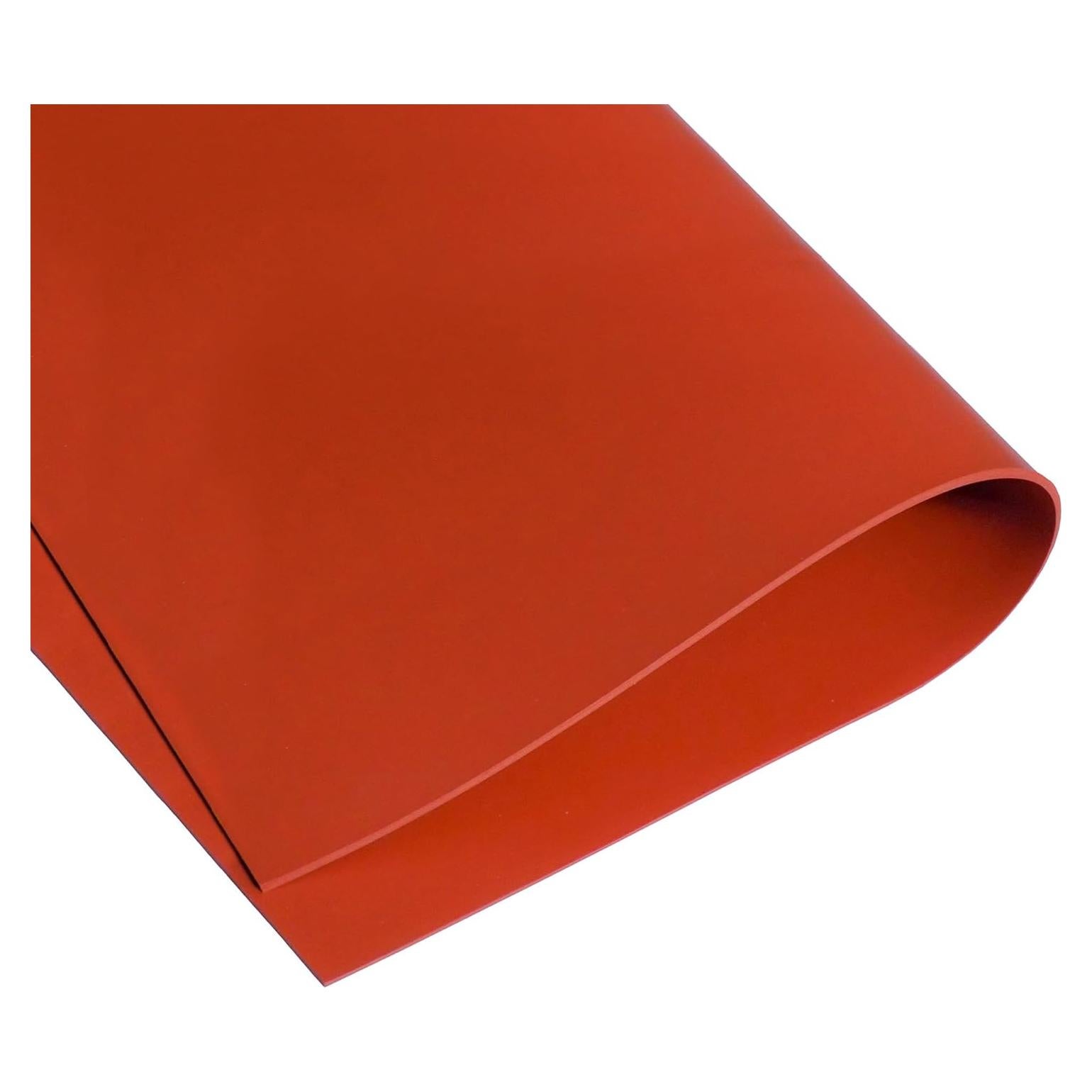 Hoja de Silicona 60A Exactly Rubber 0.16 cm Rojo 30.48x22.86 cm