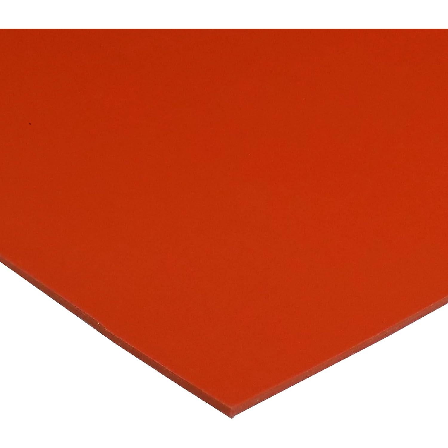 Hoja de Silicona 60A Exactly Rubber 0.16 cm Rojo 30.48x22.86 cm
