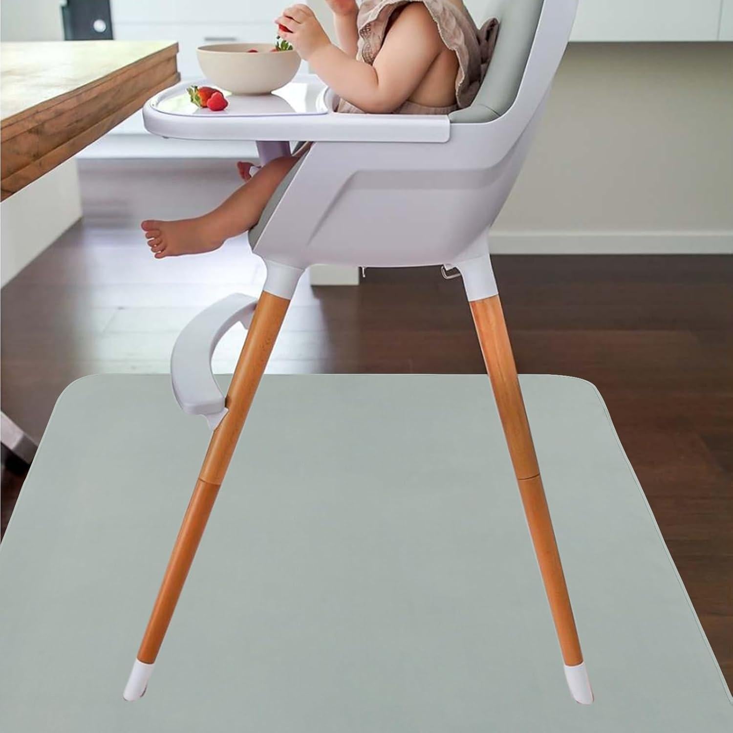 Alfombra Antideslizante Lavable CLCROBD 130 cm Gris para Bebés