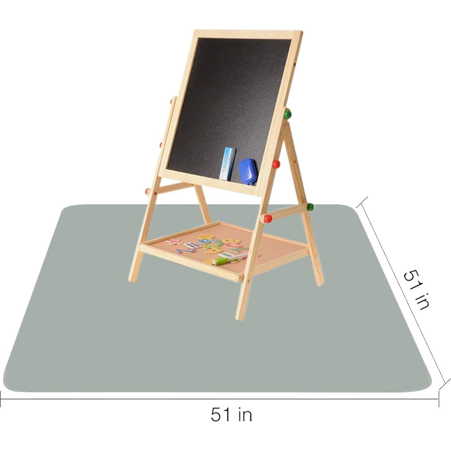 Alfombra Antideslizante Lavable CLCROBD 130 cm Gris para Bebés