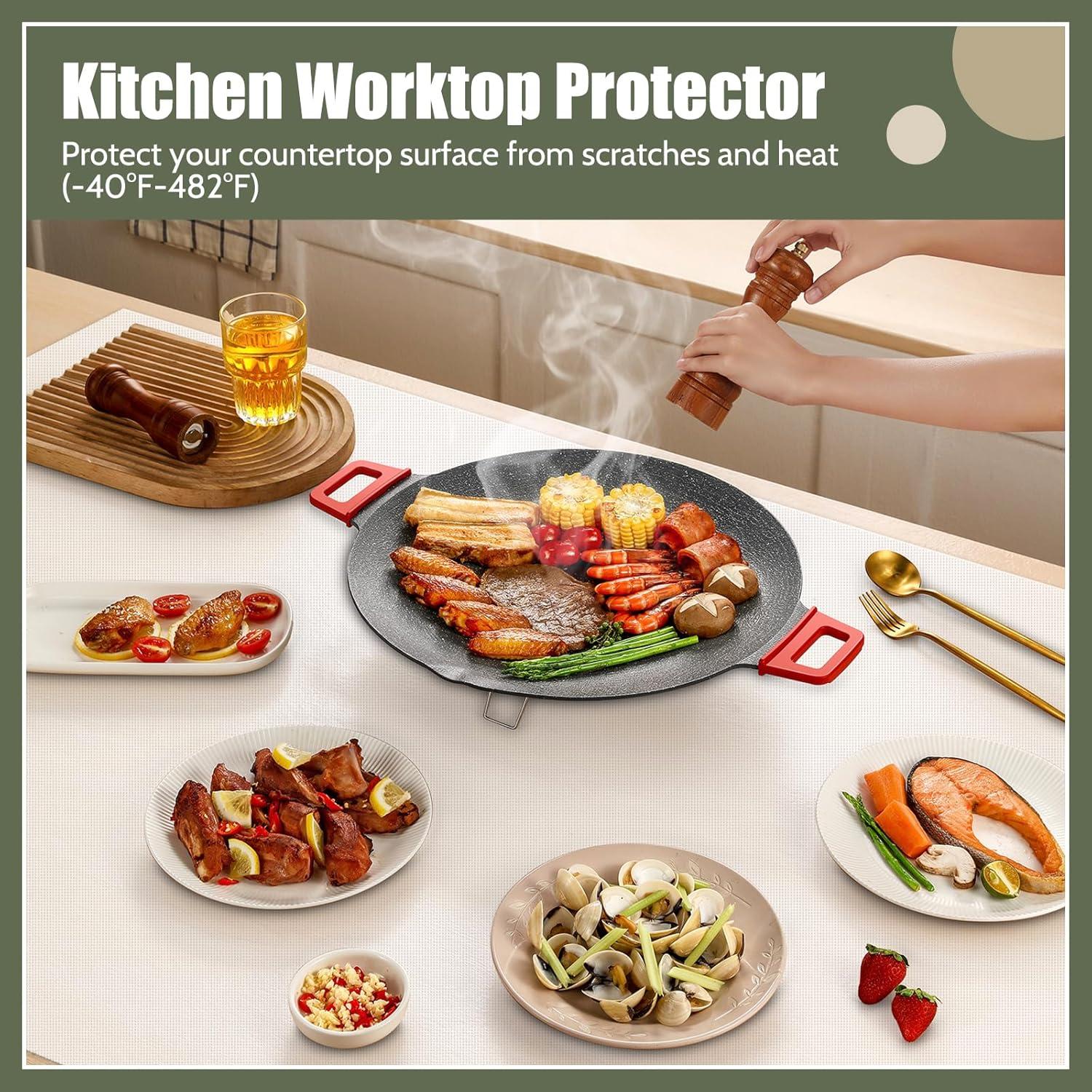 Tapete de Silicona Extra Grande KitchenRaku 200x40 cm Resistente al Calor