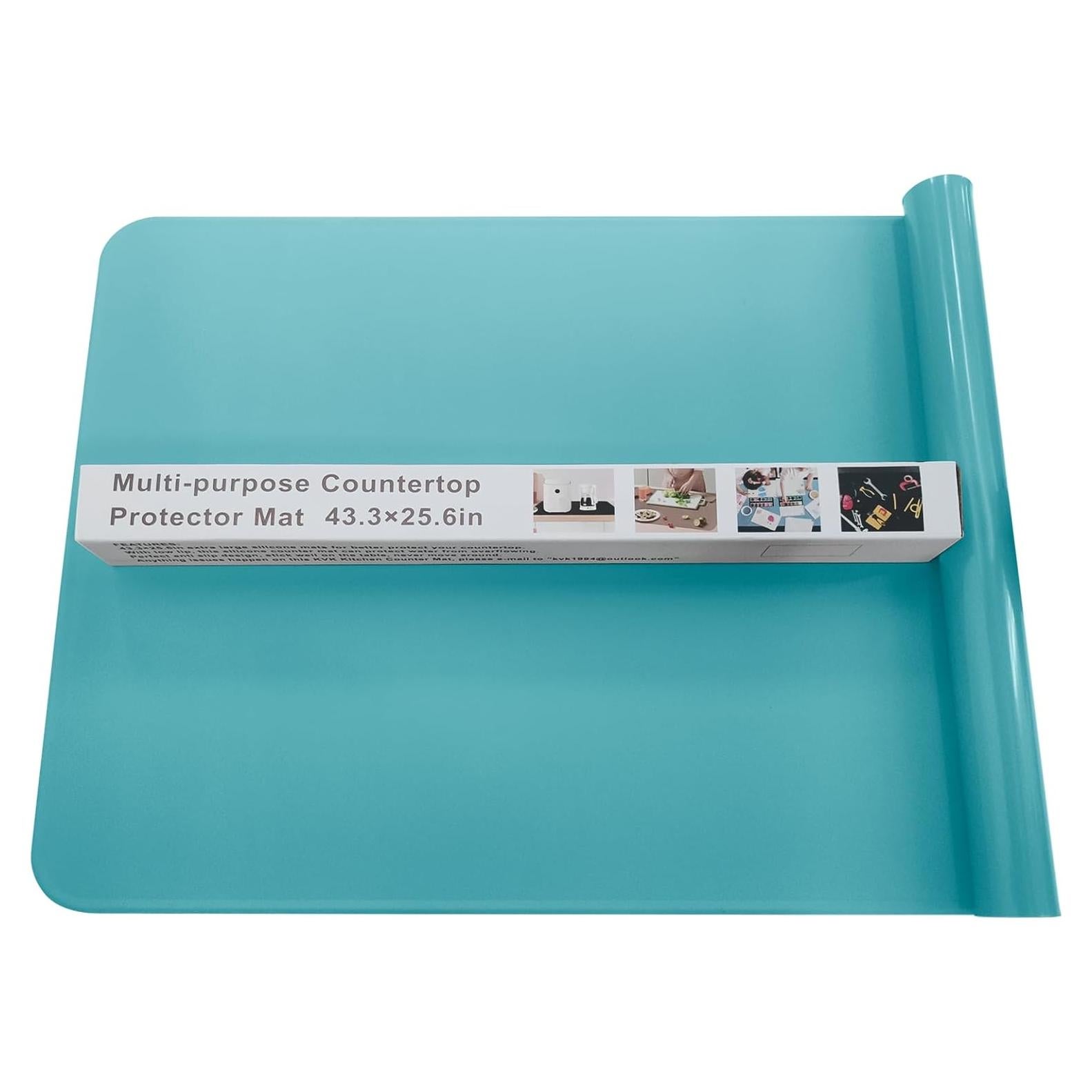 Alfombrilla de Silicona KVK 110x65cm Antideslizante Azul Pastel