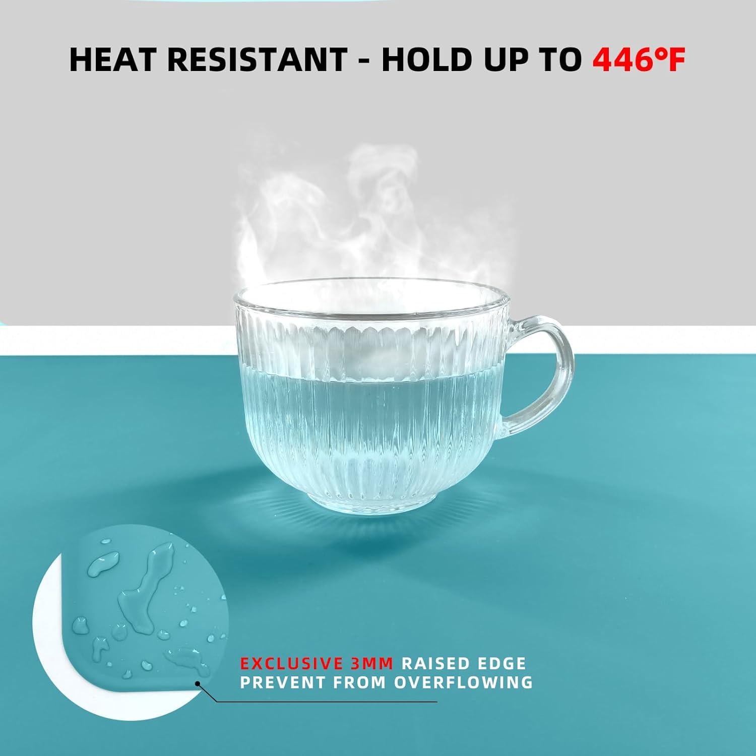 Alfombrilla de Silicona KVK 110x65cm Antideslizante Azul Pastel