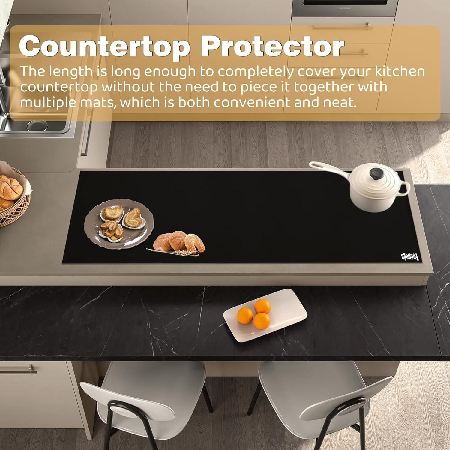 Alfombrilla de Silicona Grande Foepoge 125x40cm Resistente al Calor