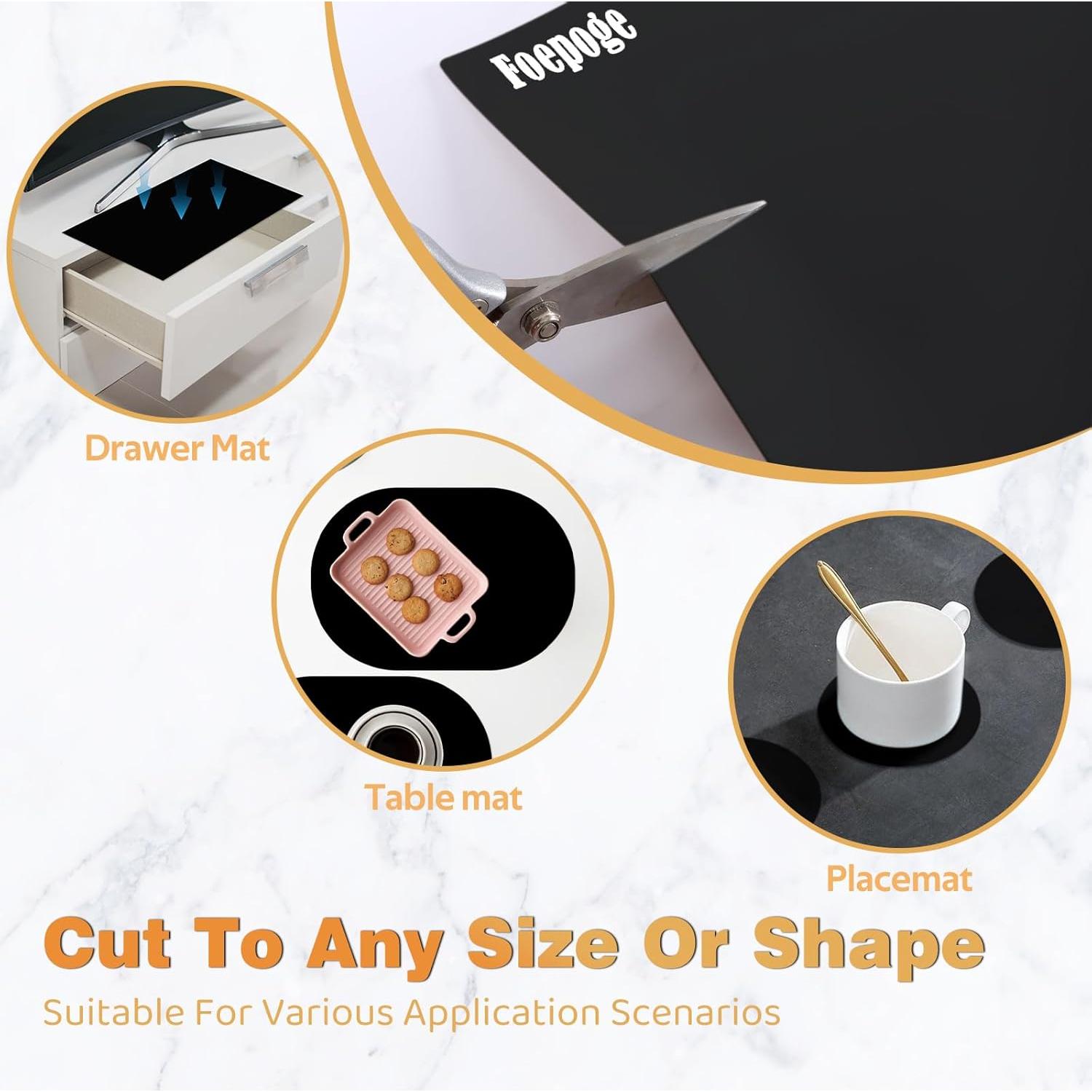 Alfombrilla de Silicona Grande Foepoge 125x40cm Resistente al Calor