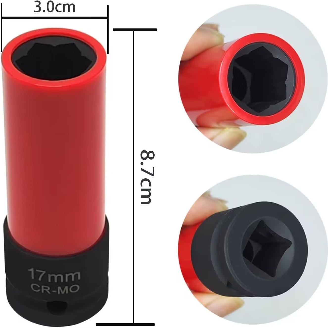 Socket de extracción de tuercas de rueda 17 mm JEUCLEL