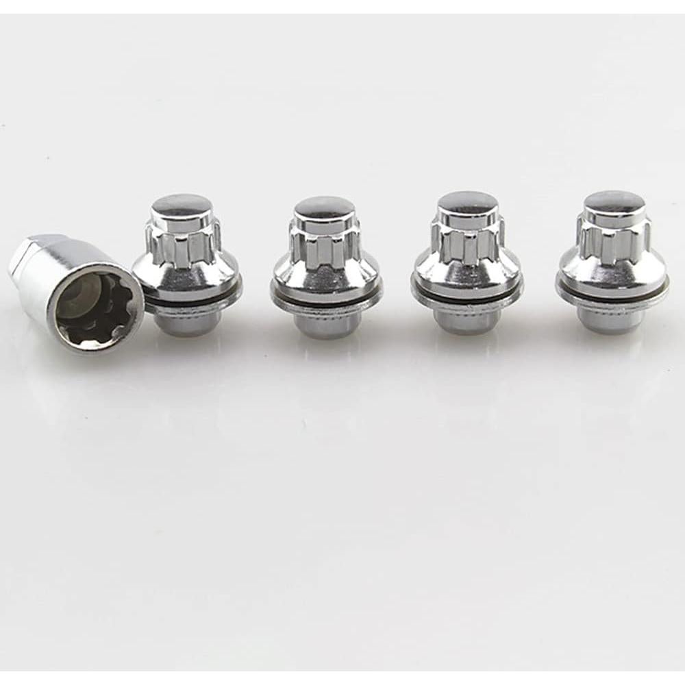 Juego de Tuercas de Llantas Cromo DSkoiph M12x1.5 Compatible Toyota