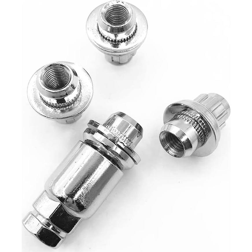 Juego de Tuercas de Llantas Cromo DSkoiph M12x1.5 Compatible Toyota