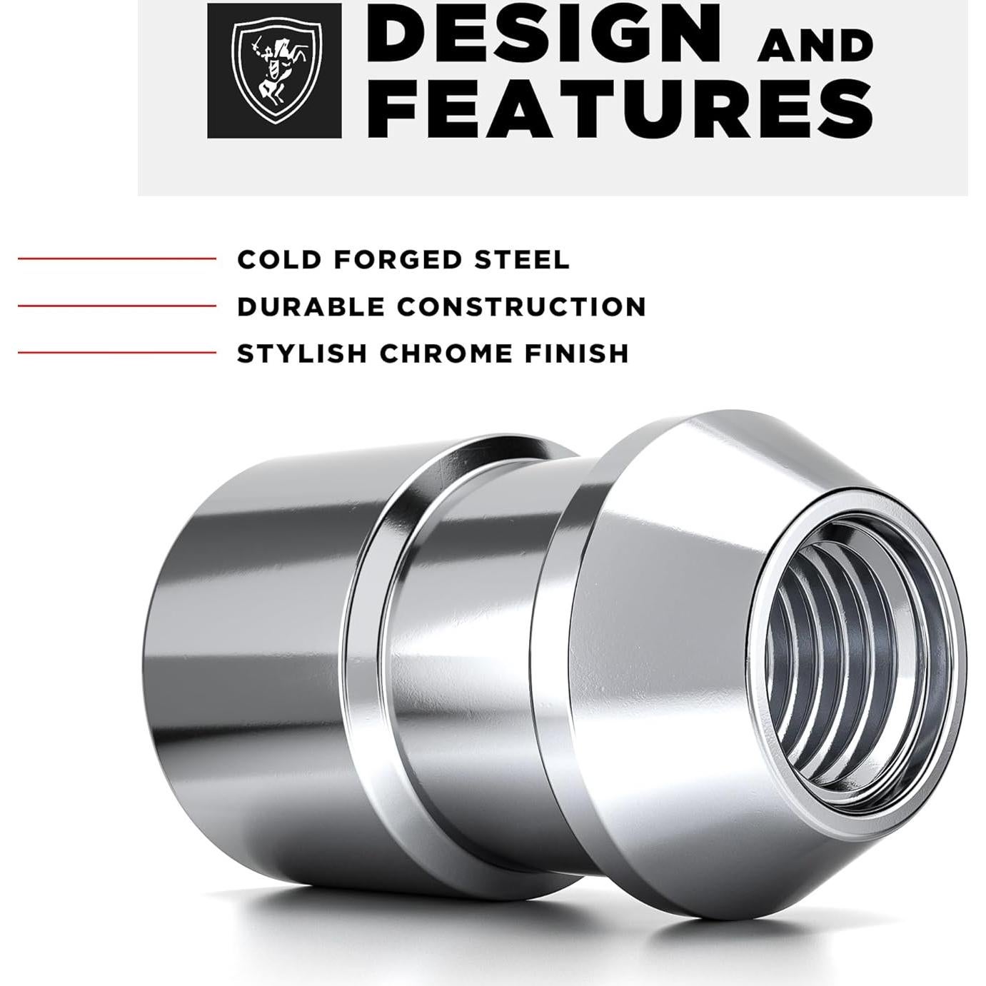 Tuercas de Rueda Caballero Blanco MG40610SAM M12x1.25 Cónicas