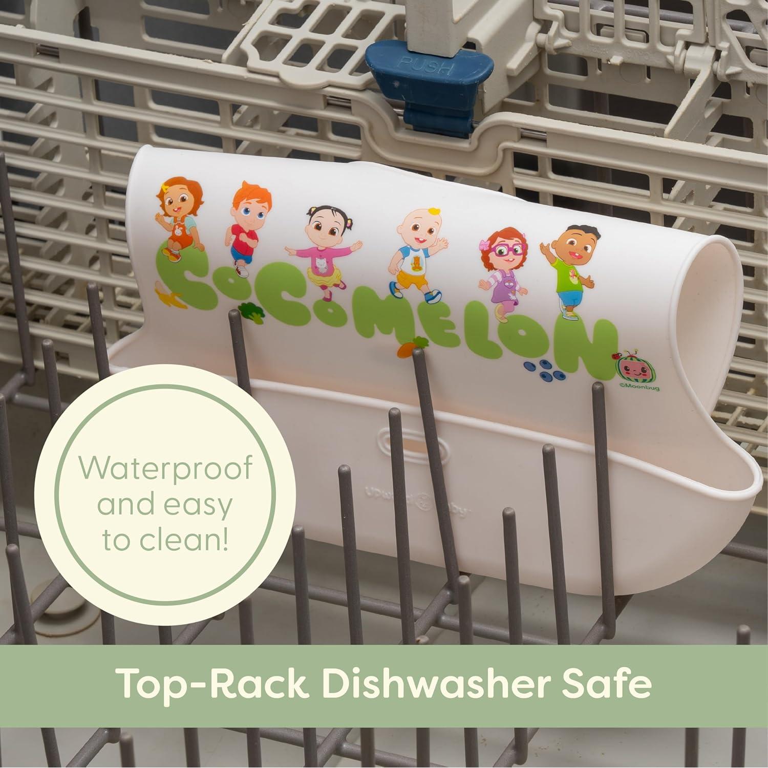 Babero de Silicona CoComelon Ajustable para Bebés - 1pc