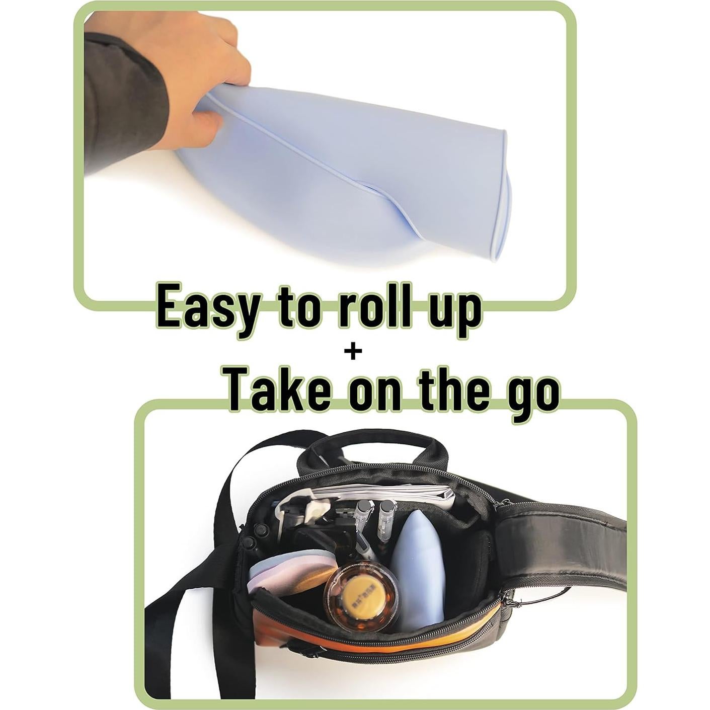 Baberos de Silicona DF Dualferv 4 Pcs Ajustables Impermeables