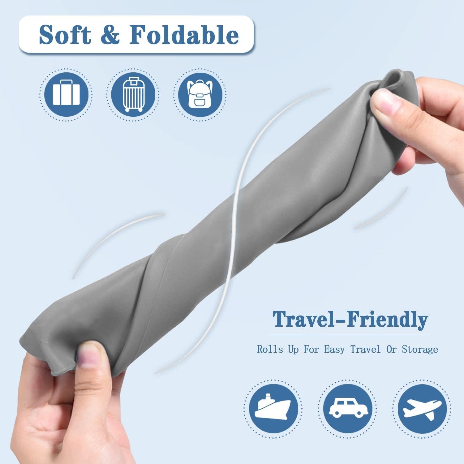 Paquete de 2 Baberos de Silicona Ajustables para Adultos