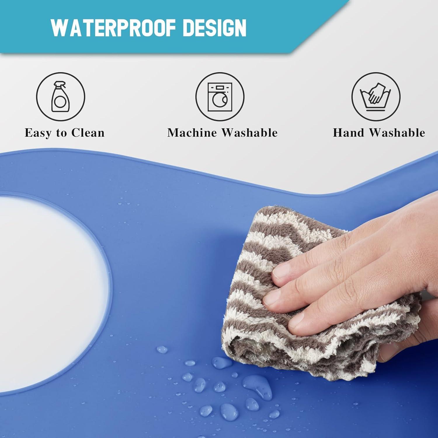 Babero Ajustable de Silicona TaoTazon para Adultos - Impermeable y Lavable