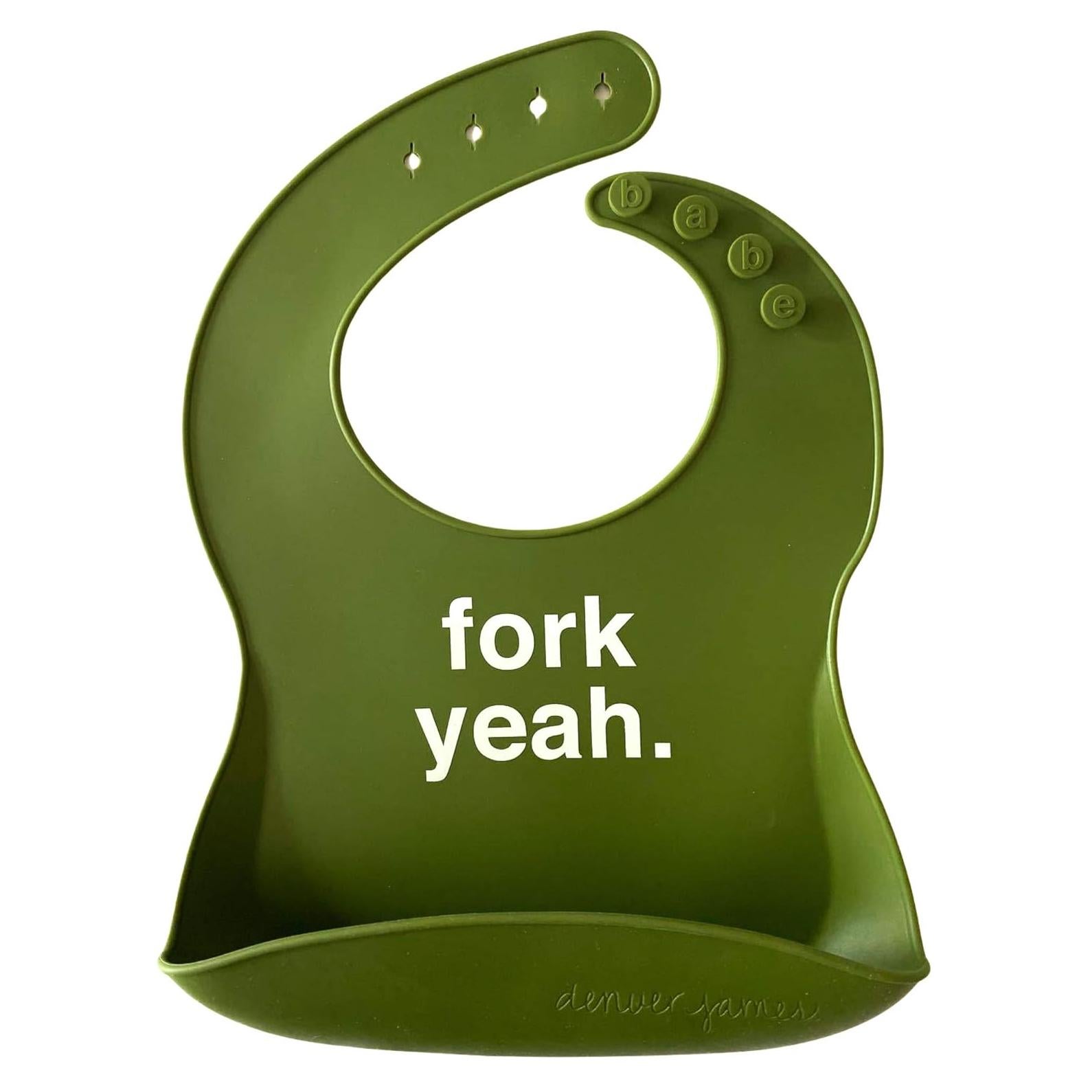 Babero de Silicona Denver James Ajustable Impermeable