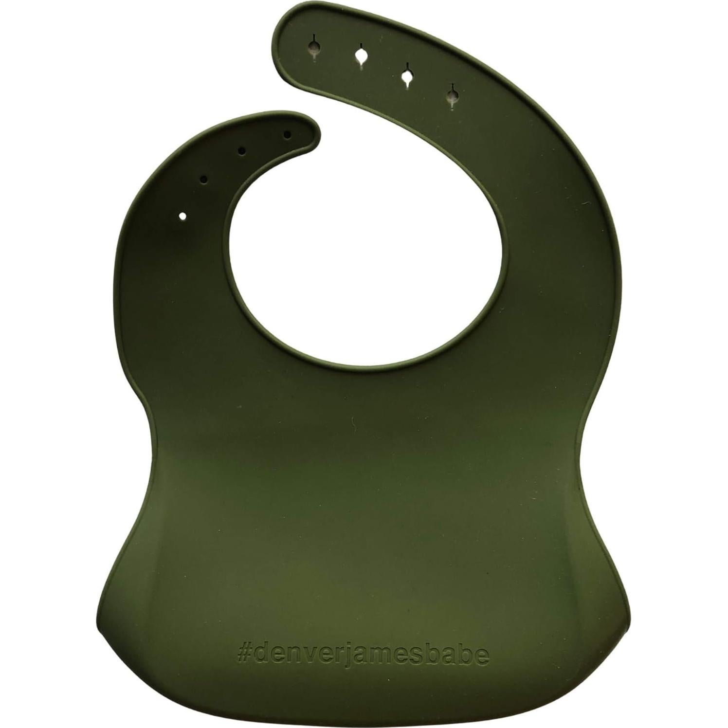 Babero de Silicona Denver James Ajustable Impermeable