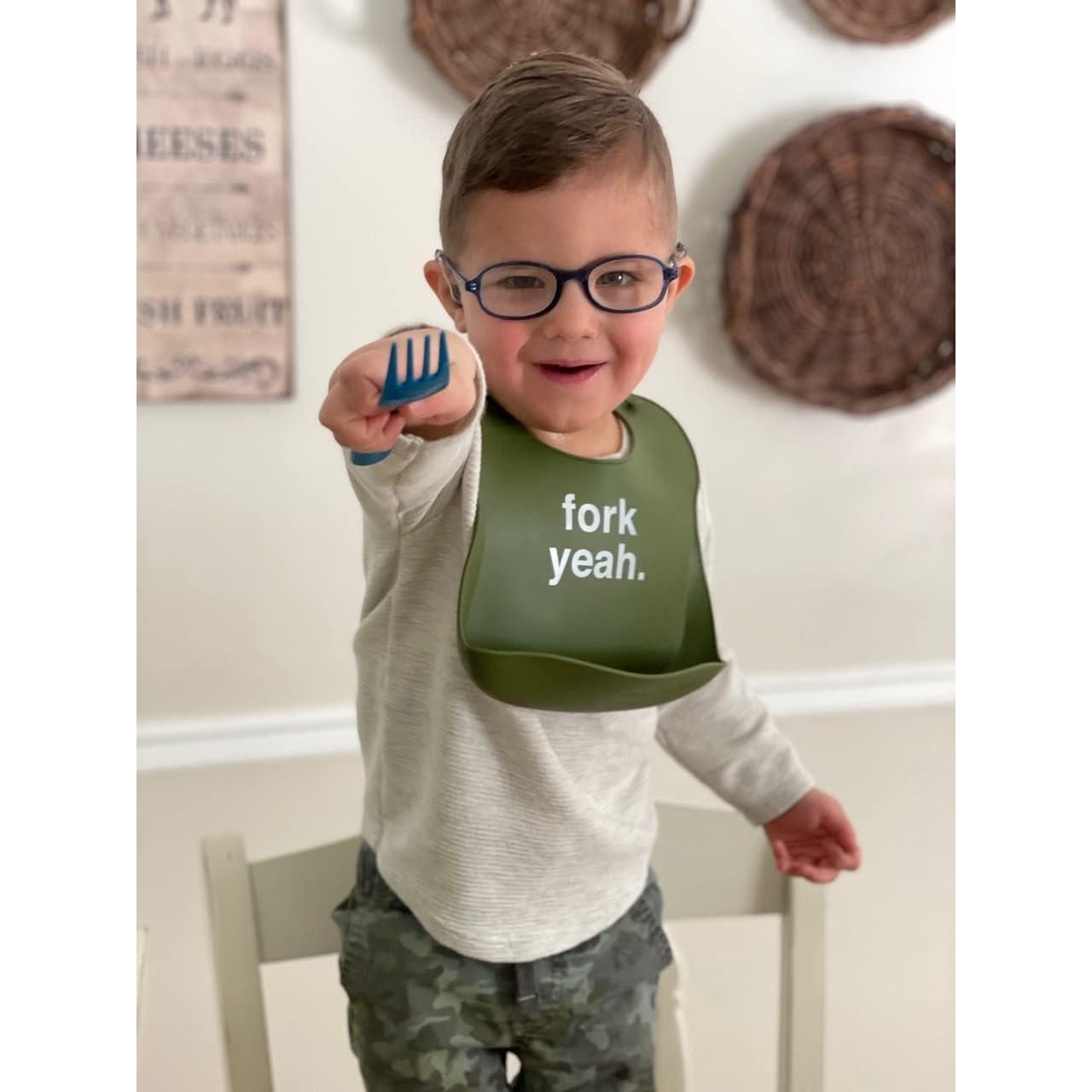 Babero de Silicona Denver James Ajustable Impermeable