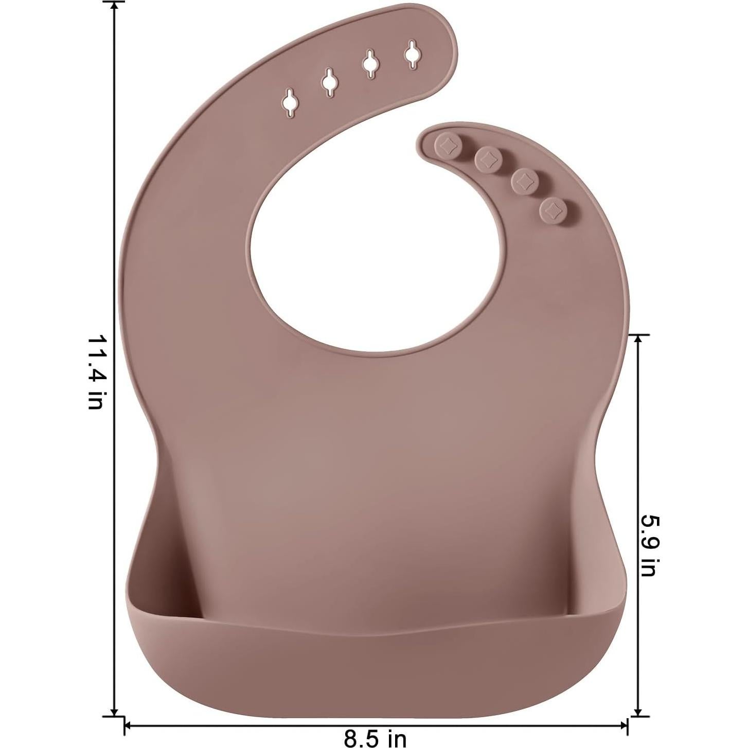 Baberos de Silicona PandaEar para Bebés - 3 Piezas Impermeables
