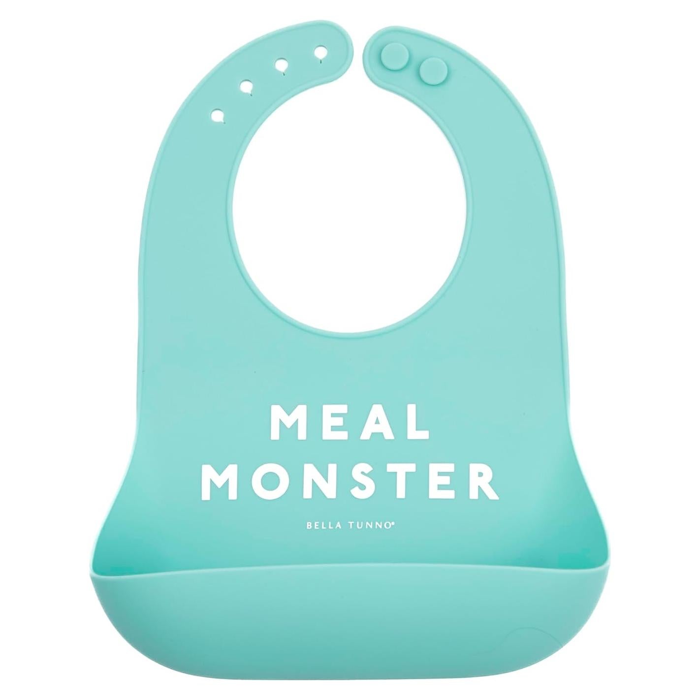 Babero de Silicona Bella Tunno Monstruo de Comida 100% BPA Free