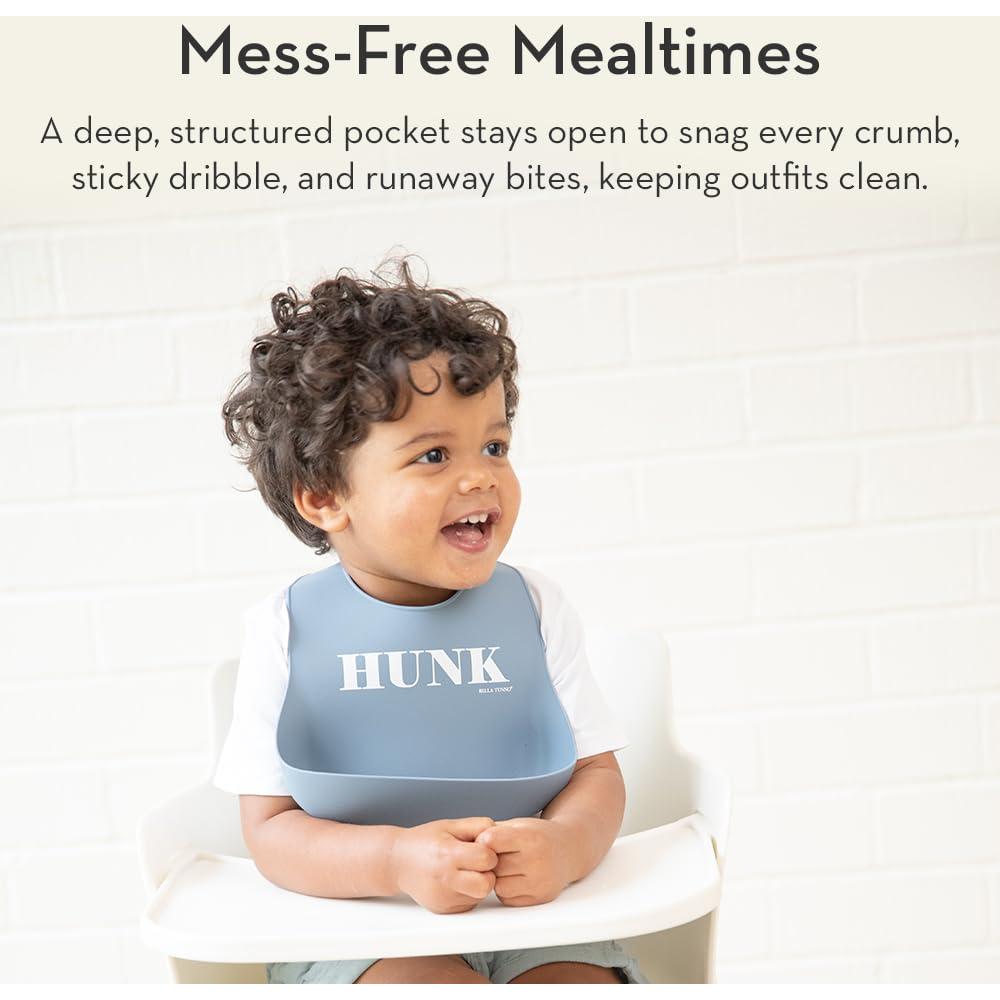 Babero de Silicona Bella Tunno Monstruo de Comida 100% BPA Free