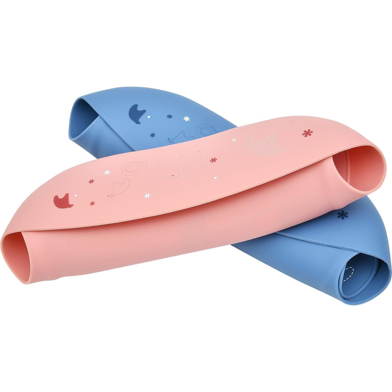 Babero de Silicona Impermeable para Bebés con Cubeta - Dorado