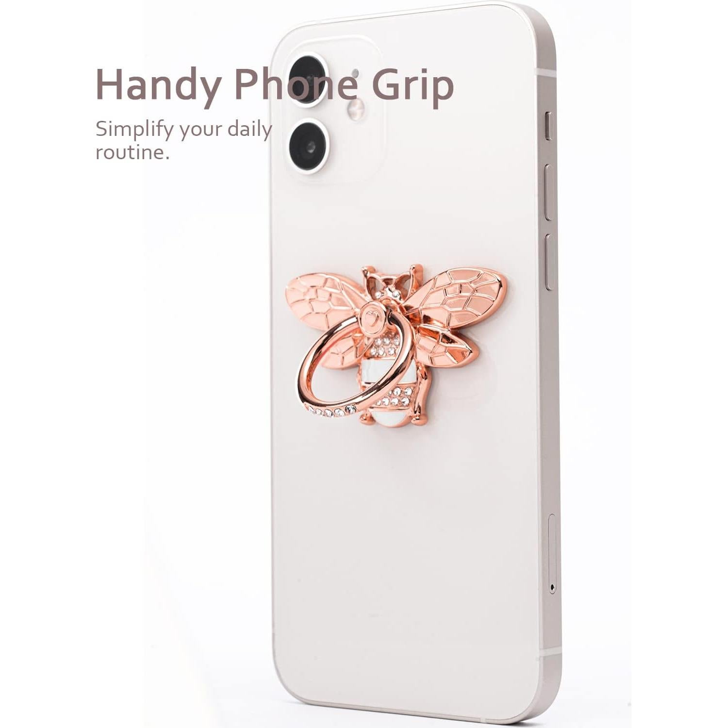 Soporte de Anillo para Teléfono Allengel Oro Rosa 360°