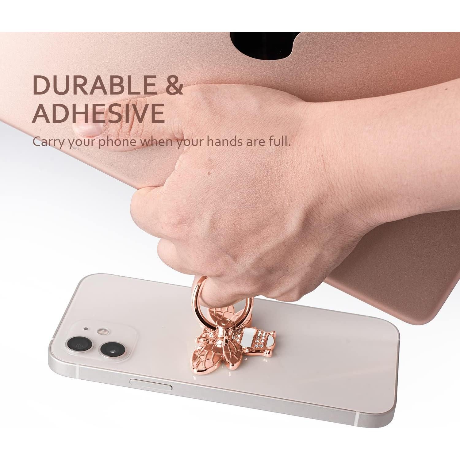 Soporte de Anillo para Teléfono Allengel Oro Rosa 360°