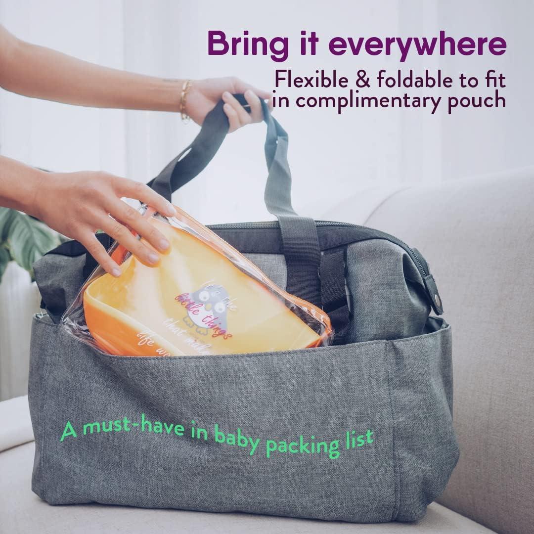 Baberos de Silicona NatureBond con Bolsa Impermeable - 2 Pcs