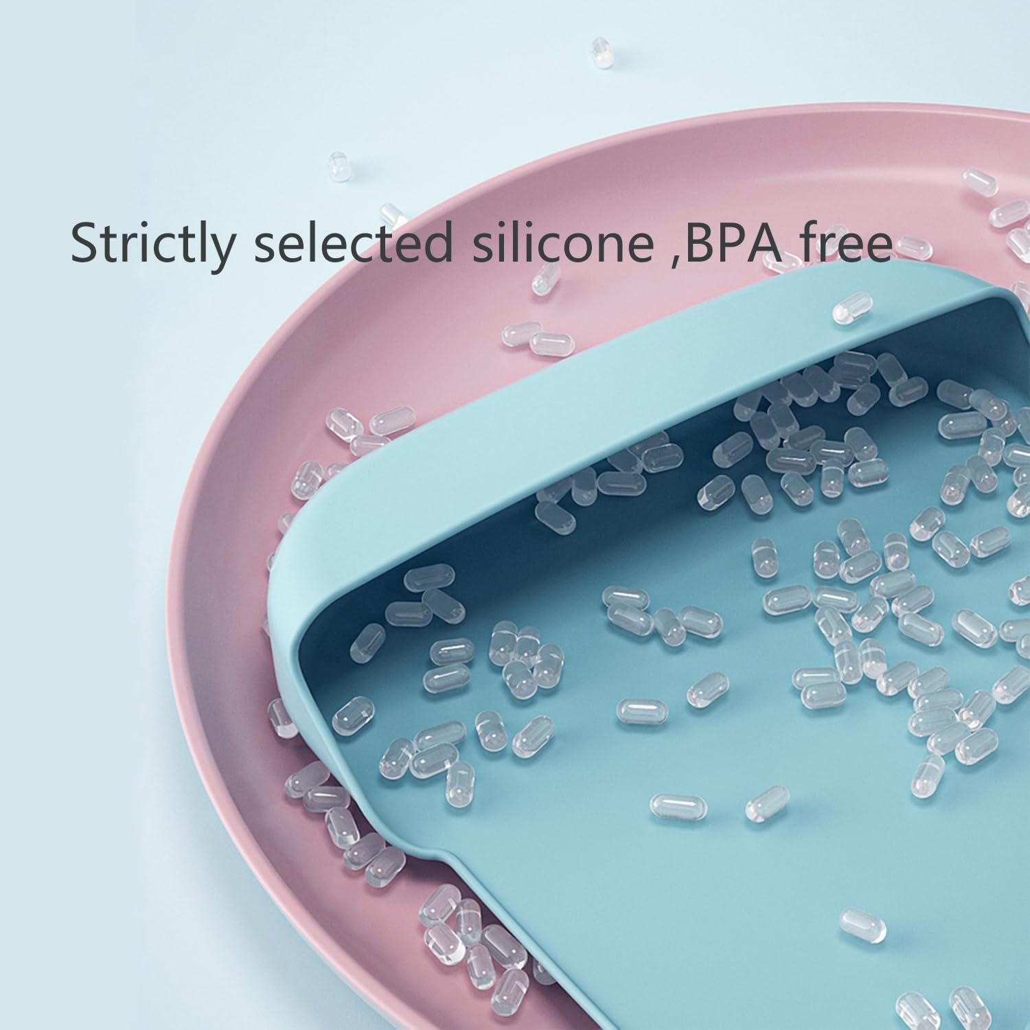 Paquete de 2 Baberos de Silicona Impermeables YYGMSS 52x36cm