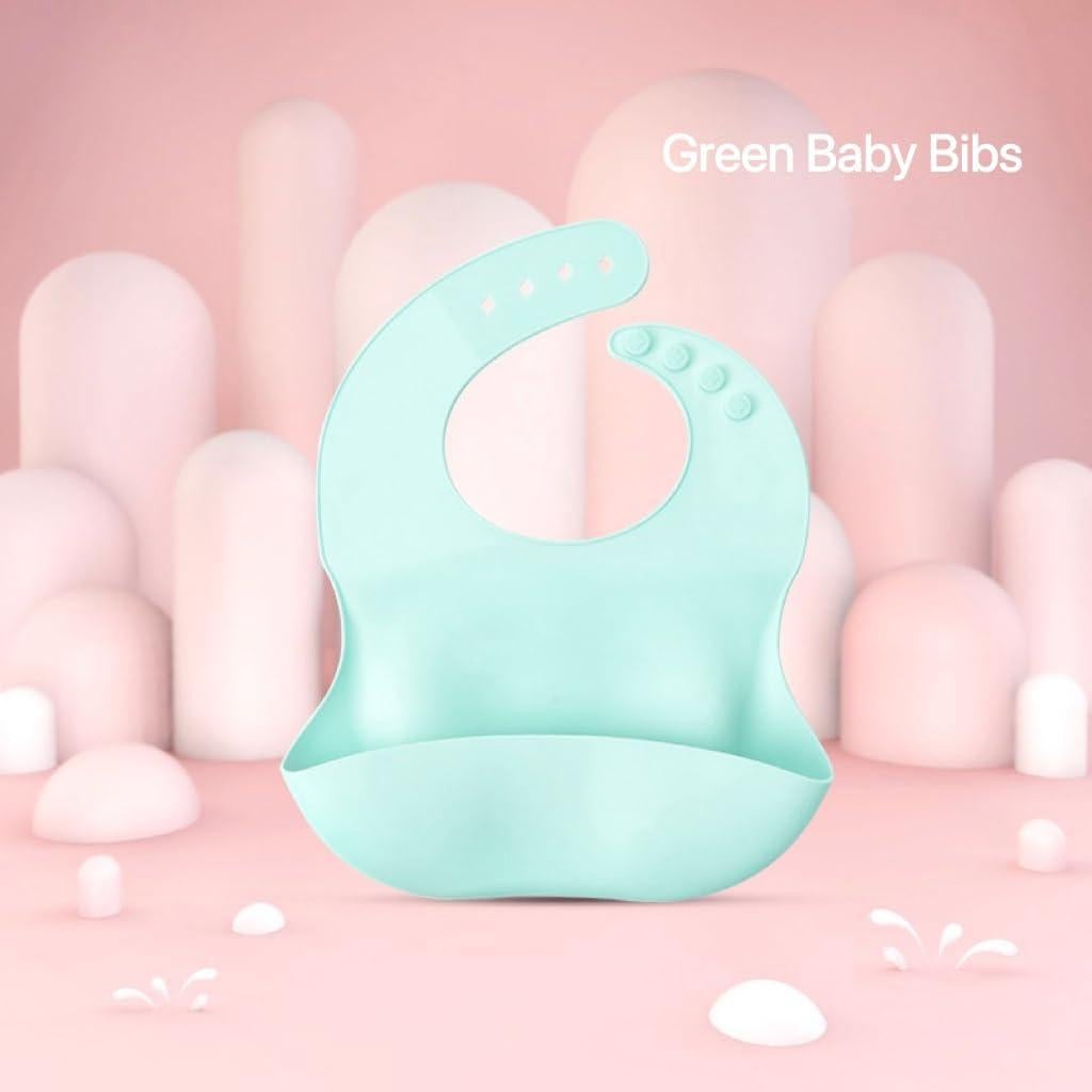 Baberos de Silicona Impermeables para Bebés - Paquete de 2
