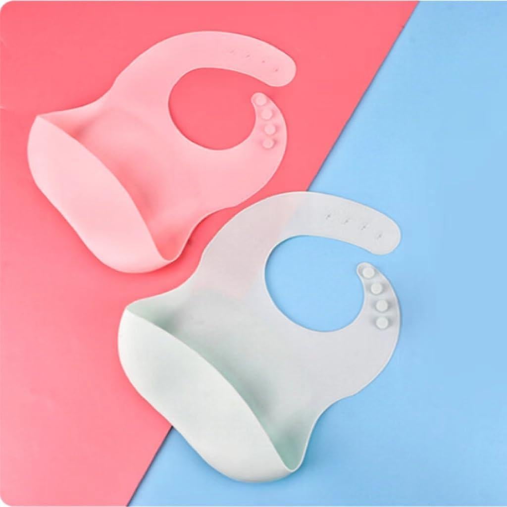 Baberos de Silicona Impermeables para Bebés - Paquete de 2