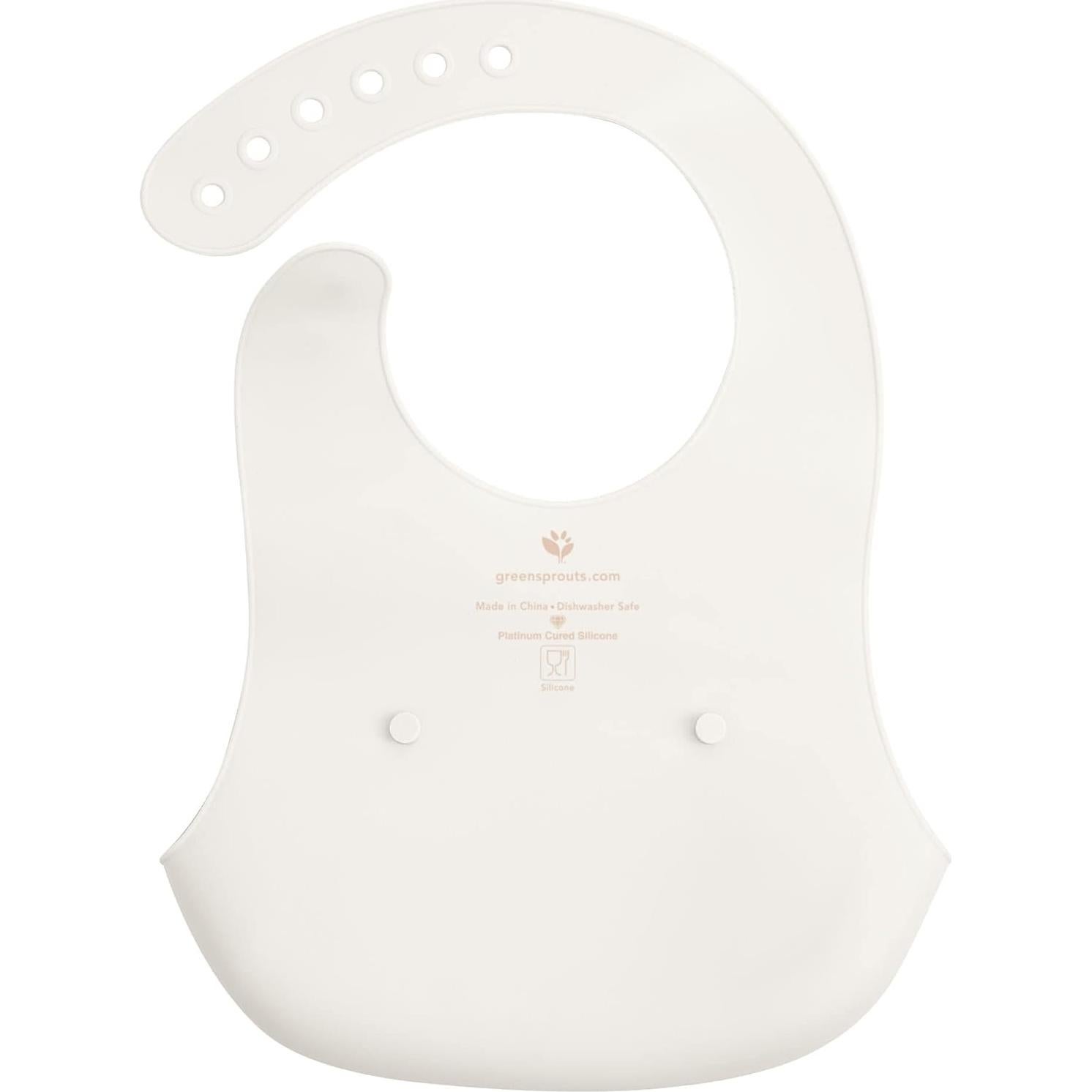 Babero de Silicona Scoop Unisex Green Sprouts 16.5x18 cm