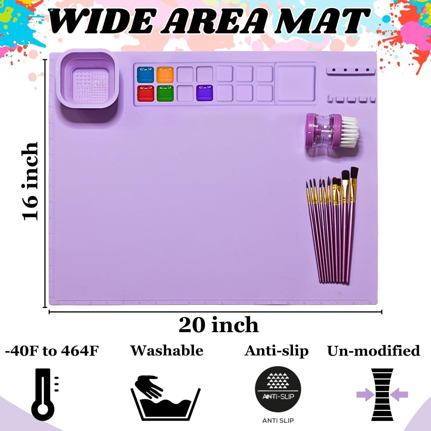 Alfombrilla de Pintura de Silicona QualiProd 50.8x40.6cm