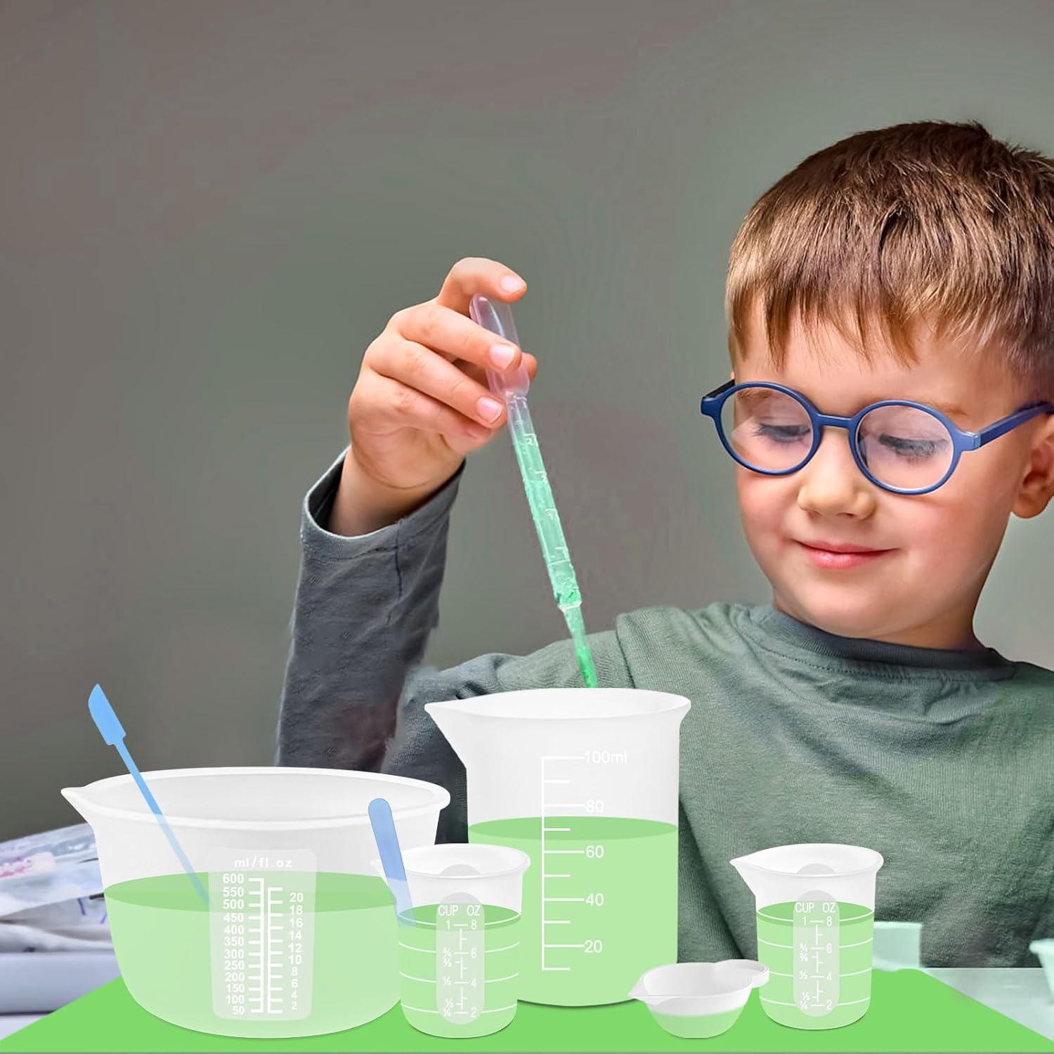 Kit de Tazas Medidoras de Silicona Sjubaopen 600ml 250ml 100ml