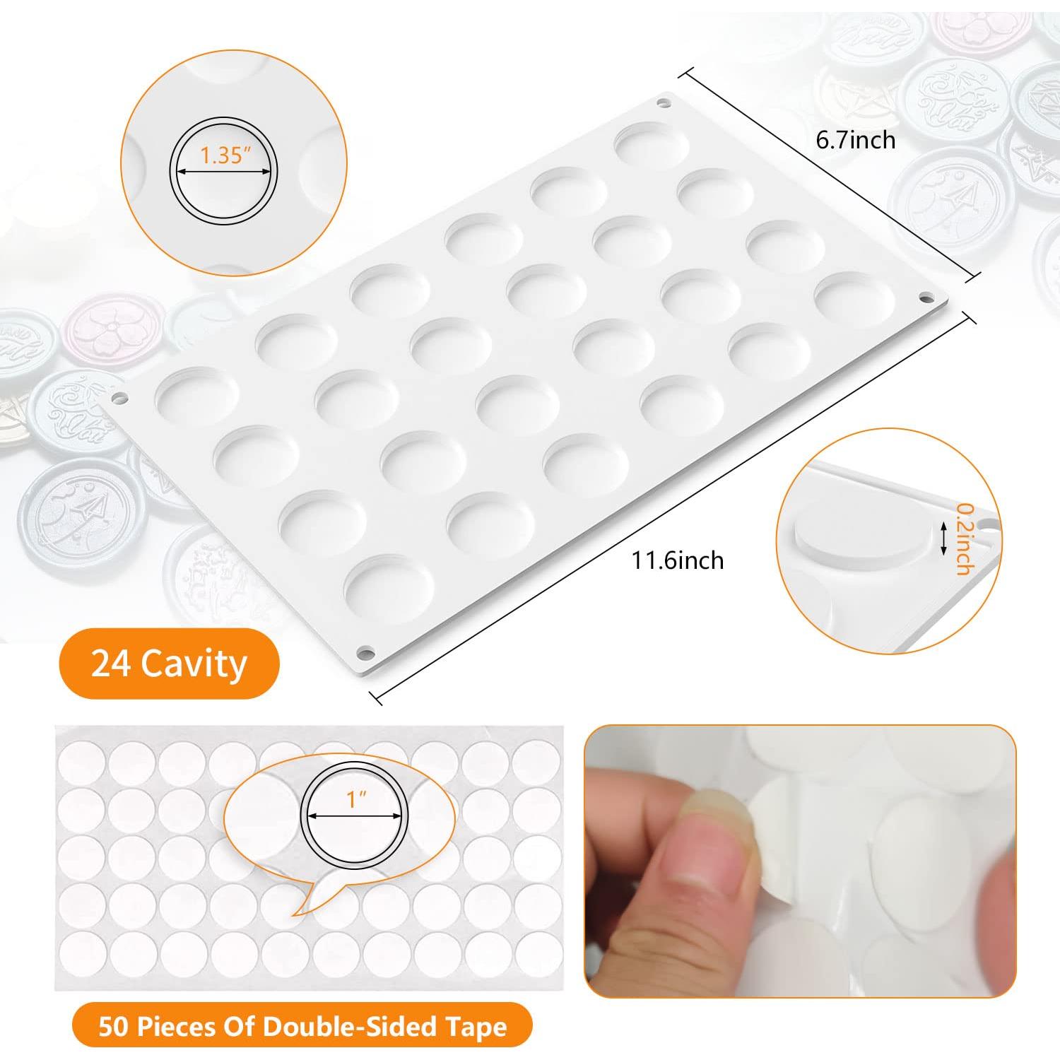 Alfombrilla de Silicona para Sello de Cera CANIPHA 24 Cavidades