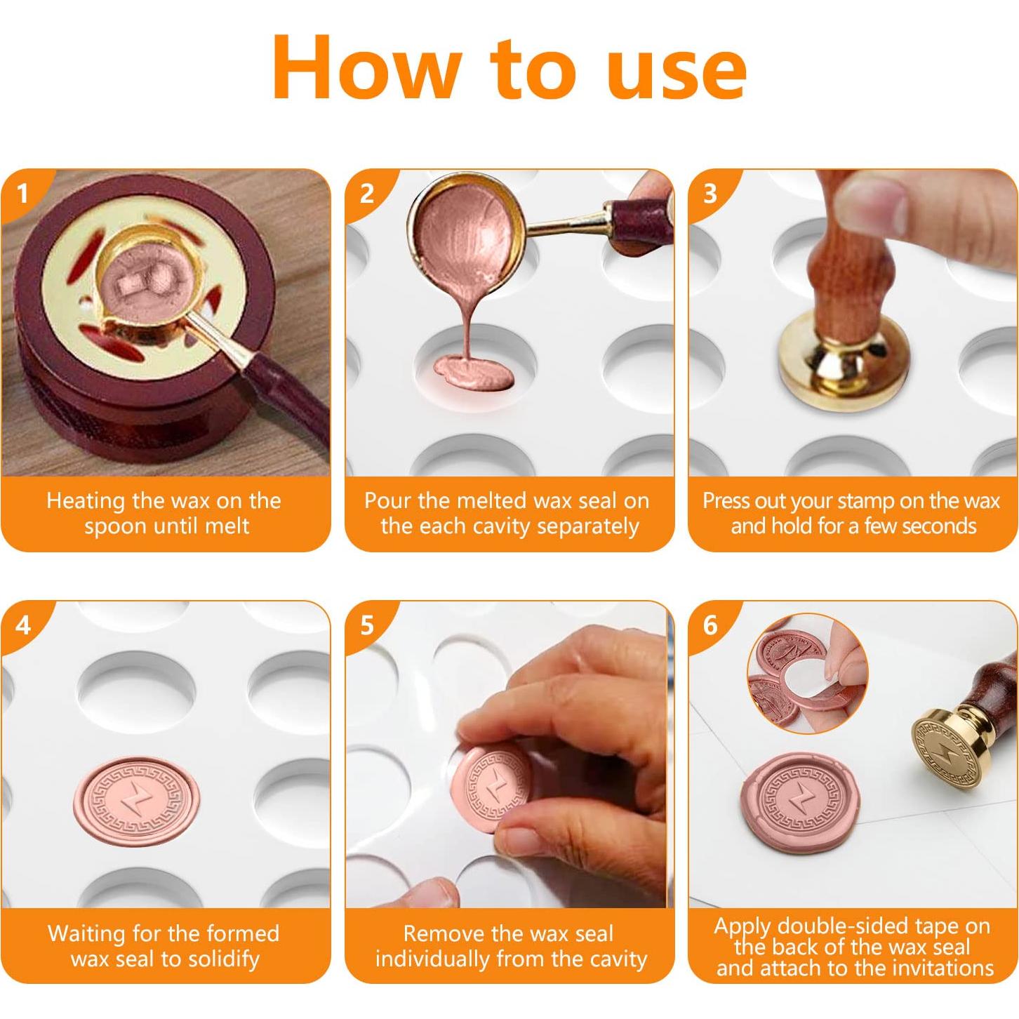 Alfombrilla de Silicona para Sello de Cera CANIPHA 24 Cavidades