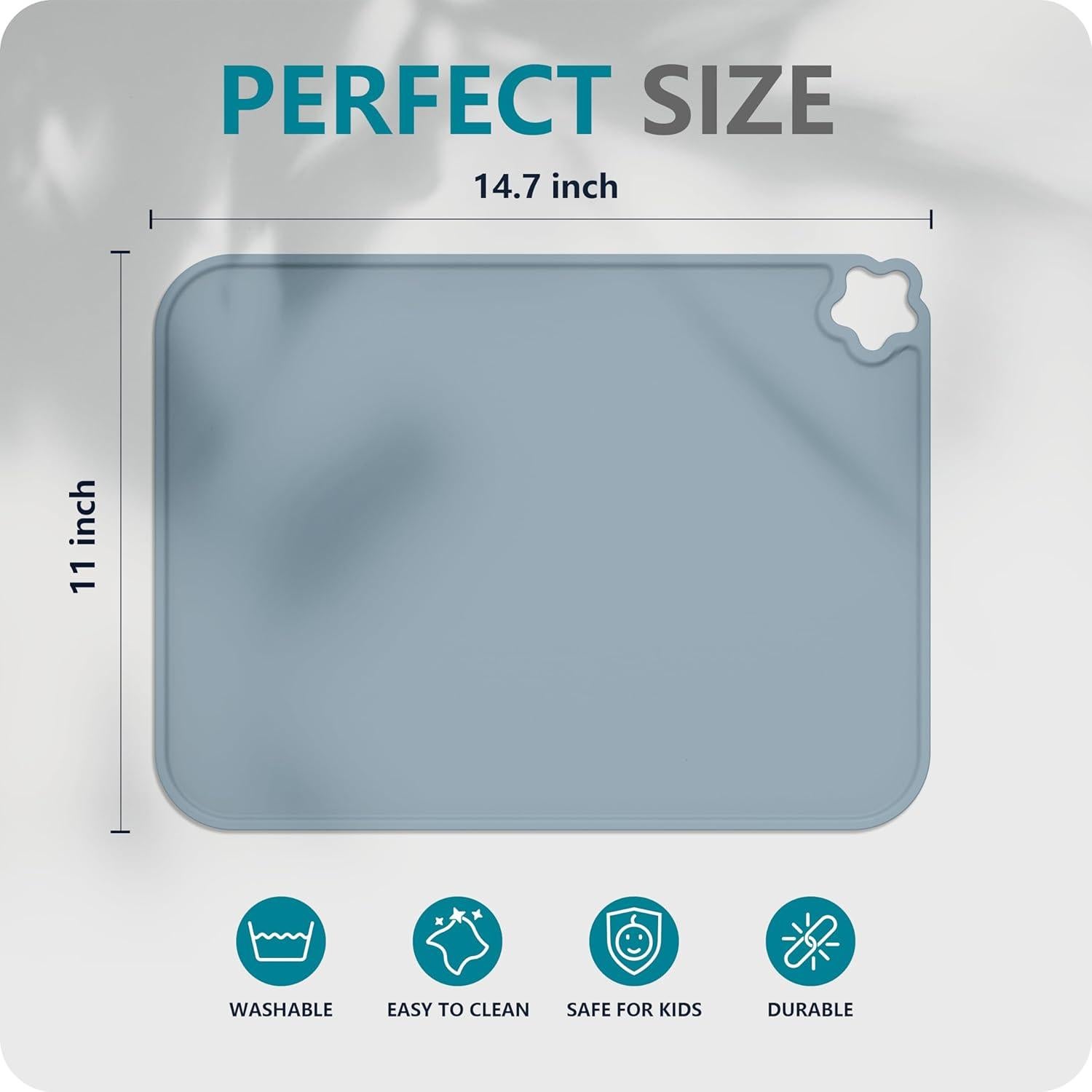 Mantel de Silicona Cutebe para Bebés Antideslizante 3 Piezas