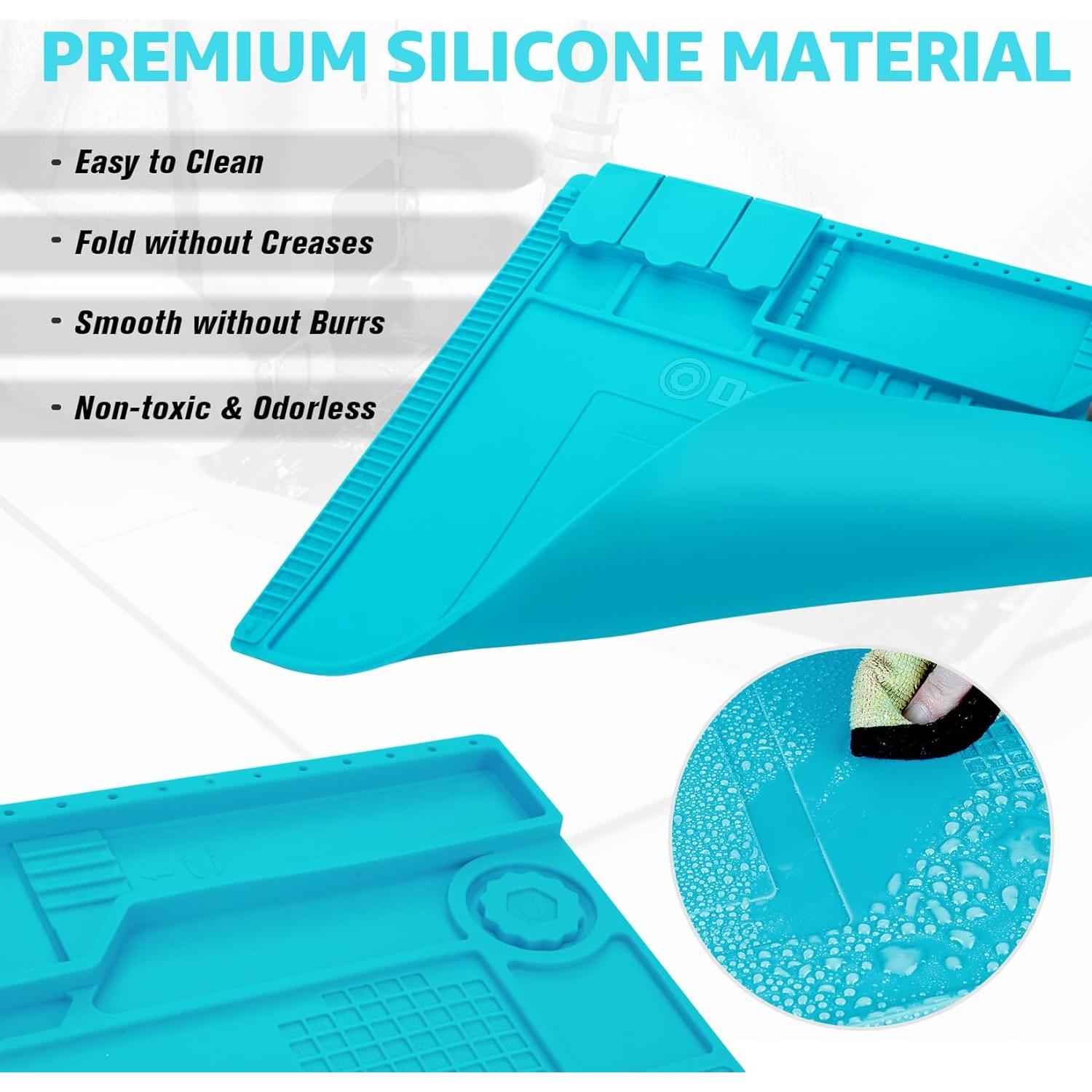 Alfombrilla de Soldadura de Silicona DURATECH 45x30cm Resistente al Calor