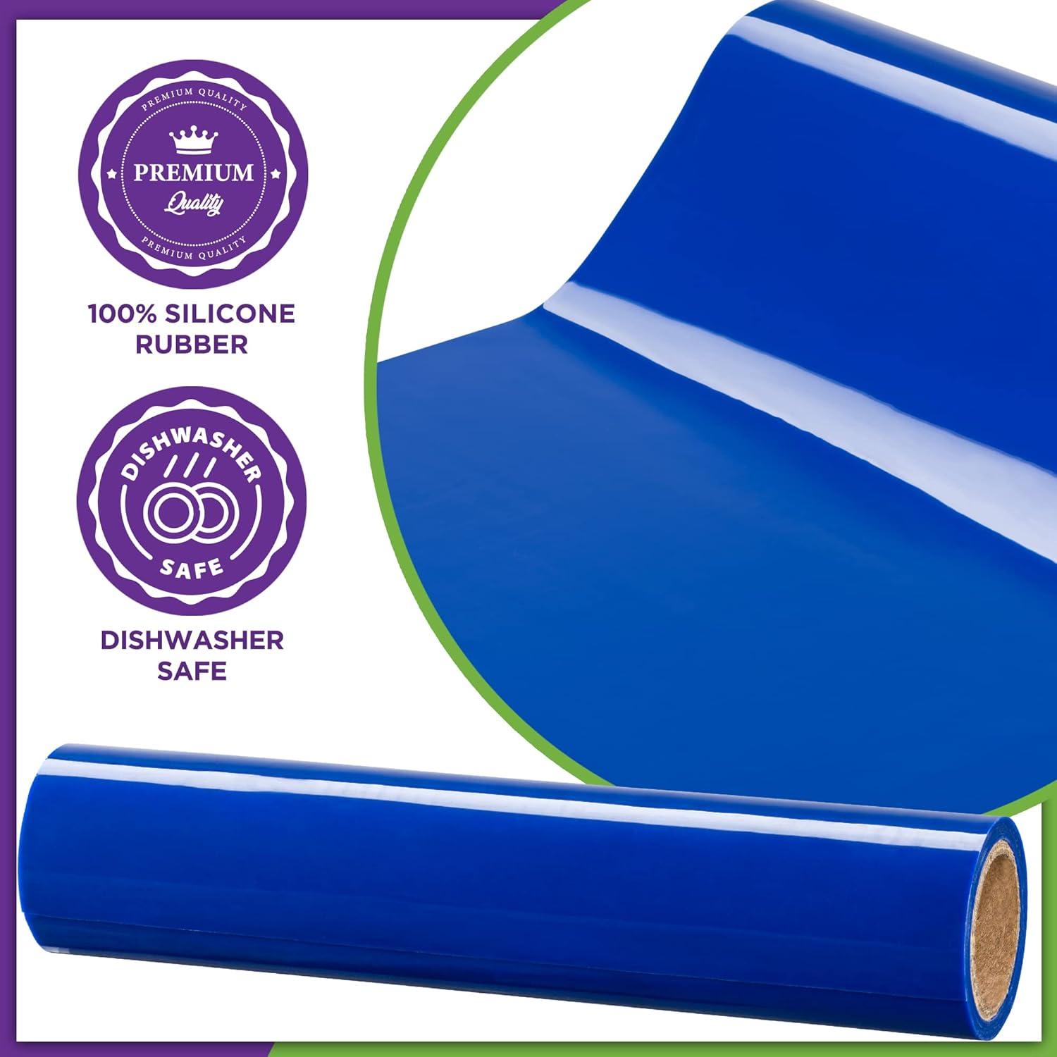 Material Antideslizante de Silicona Mars Wellness 20x91 cm Azul