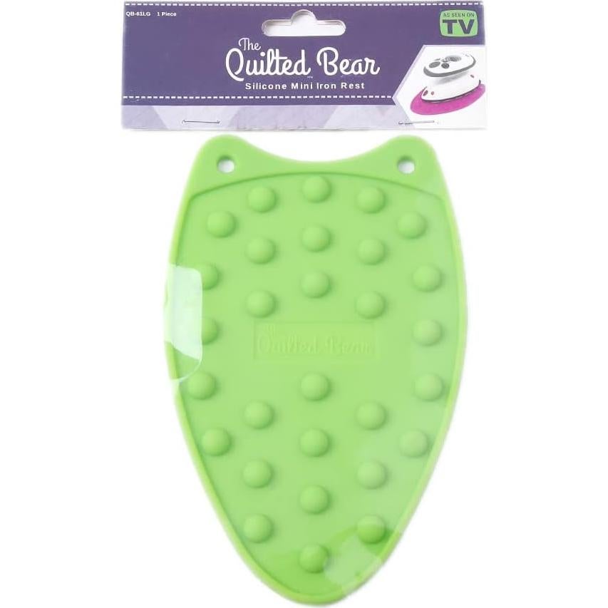 Soporte de Hierro Mini The Quilted Bear Verde - Almohadilla Silicona Resistente al Calor