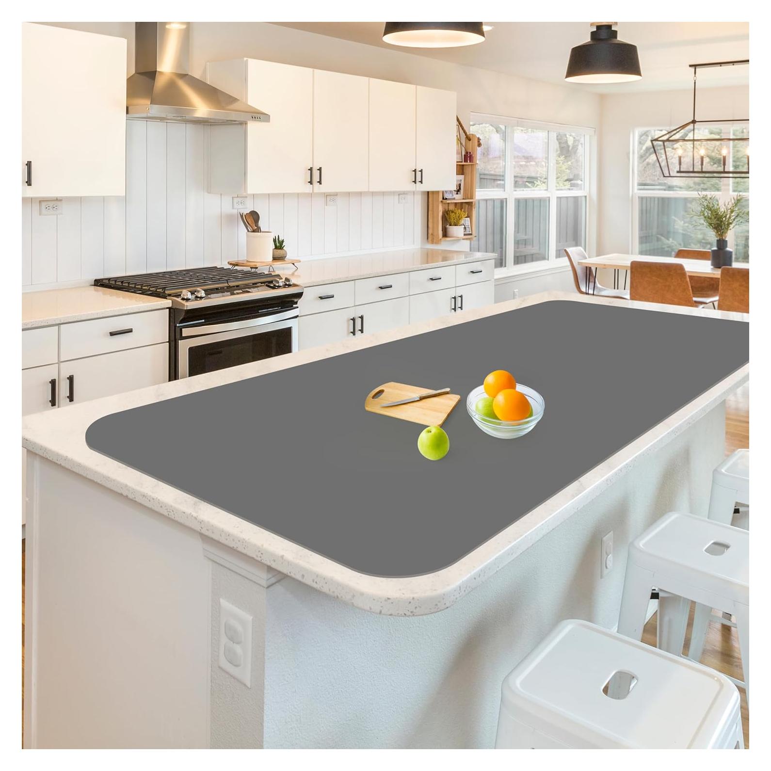 Alfombrilla de Silicona Extra Grande Treerit 120x60cm Gris