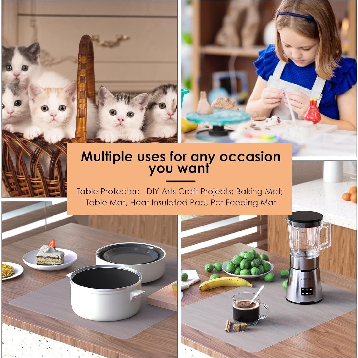 Alfombrilla de Silicona KitchenRaku 60x40cm Antideslizante