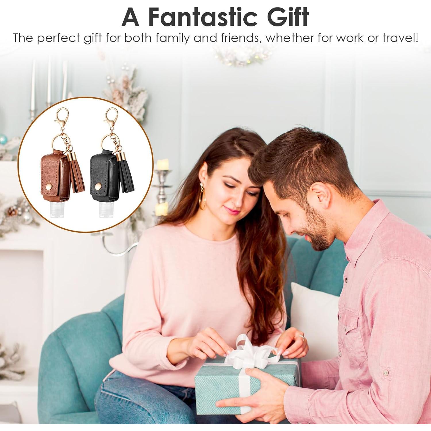 Soporte de Cuero para Desinfectante de Manos PEOVLVN 30ml