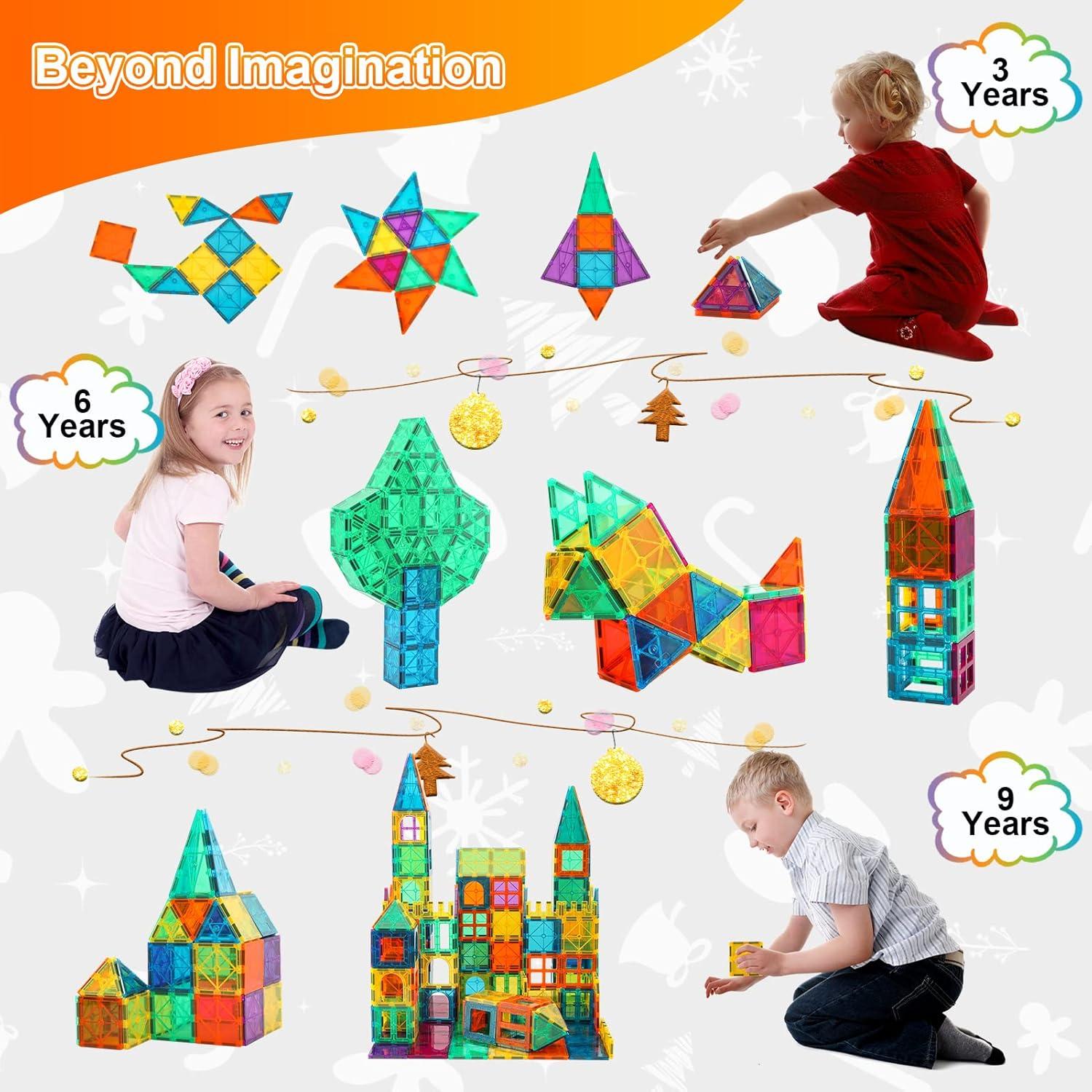 Set de Azulejos Magnéticos 3D Bmag para Niños + 36 Piezas