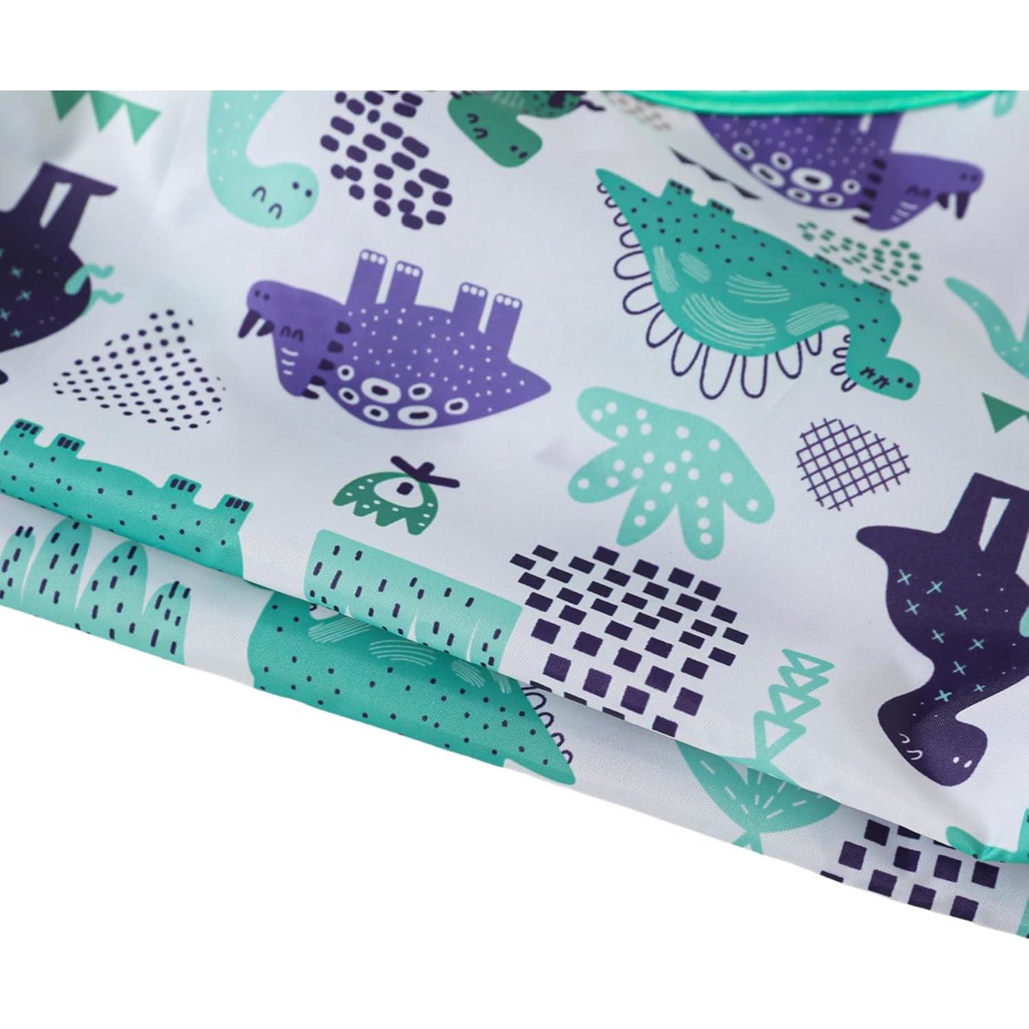 Baberos impermeables con mangas YeeLauf, paquete de 5 para bebés